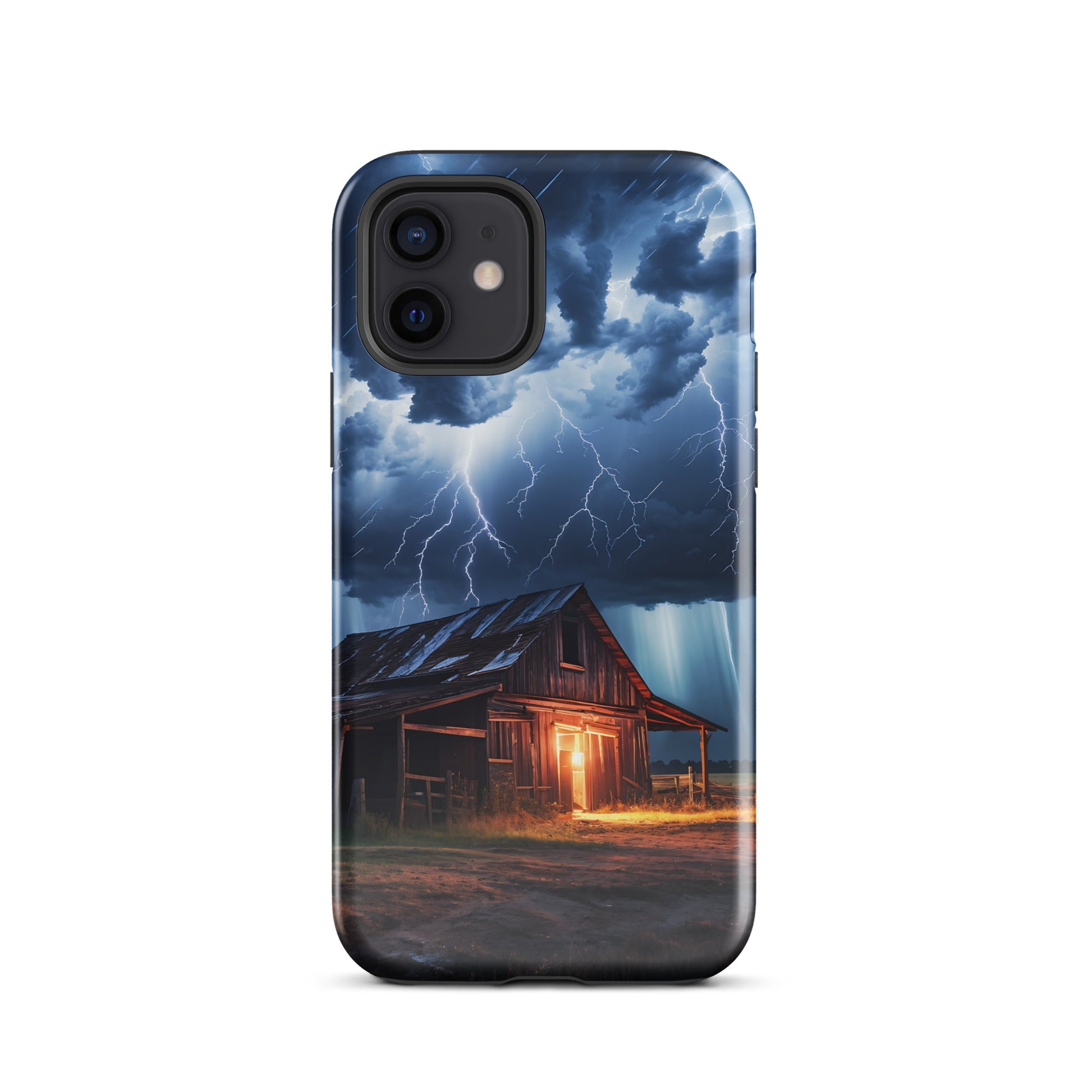 Old Barn In A Lightning Storm Tough Case for iPhone® - Phone Case - Discovery Co.