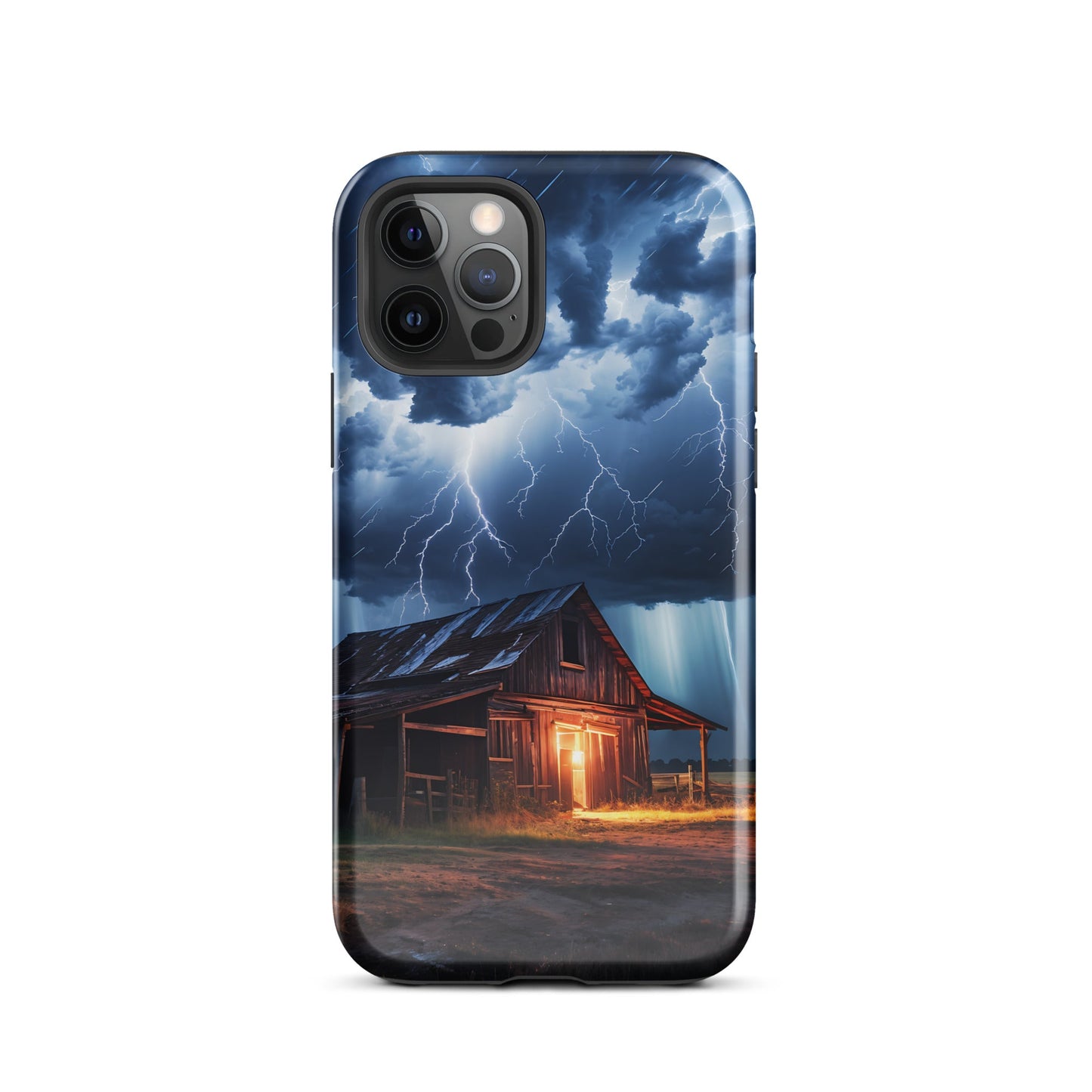 Old Barn In A Lightning Storm Tough Case for iPhone® - Phone Case - Discovery Co.