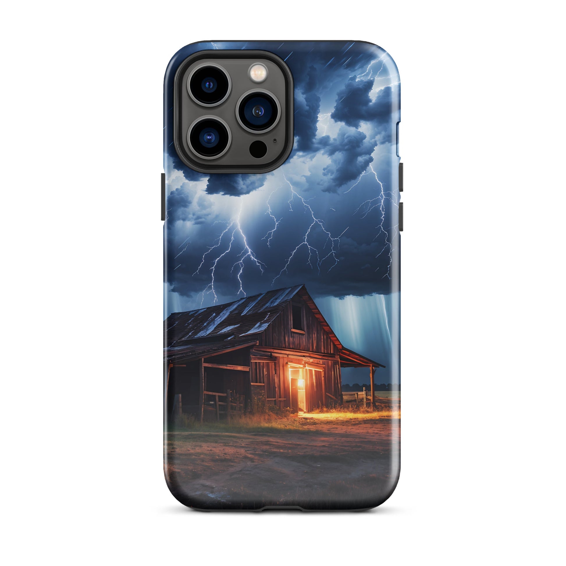 Old Barn In A Lightning Storm Tough Case for iPhone® - Phone Case - Discovery Co.