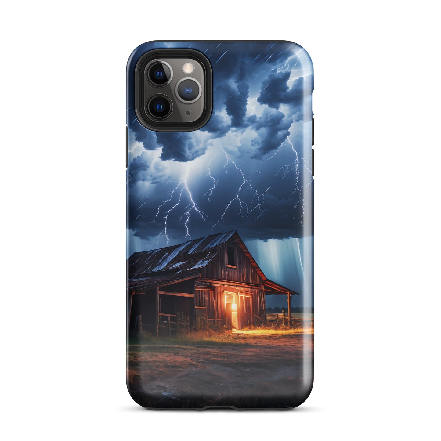 Old Barn In A Lightning Storm Tough Case for iPhone® - Phone Case - Discovery Co.