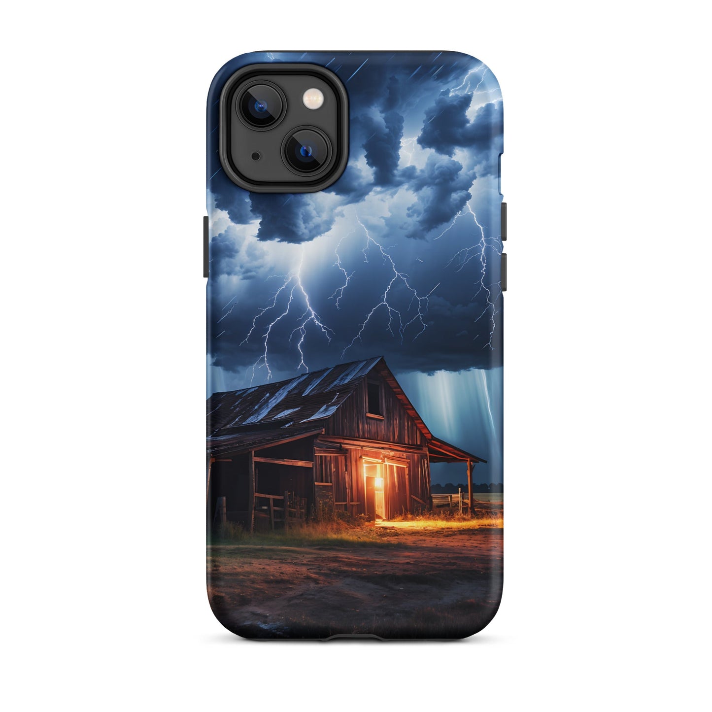 Old Barn In A Lightning Storm Tough Case for iPhone® - Phone Case - Discovery Co.