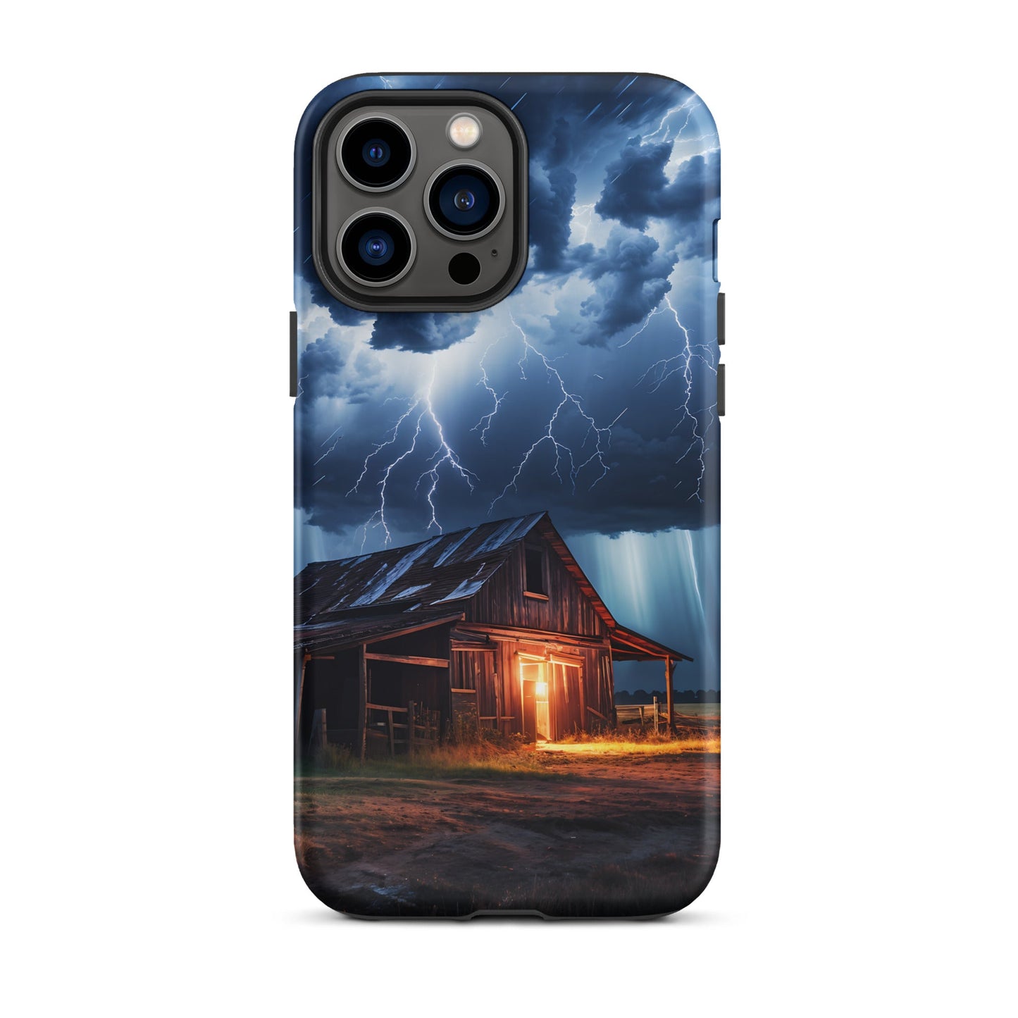 Old Barn In A Lightning Storm Tough Case for iPhone® - Phone Case - Discovery Co.