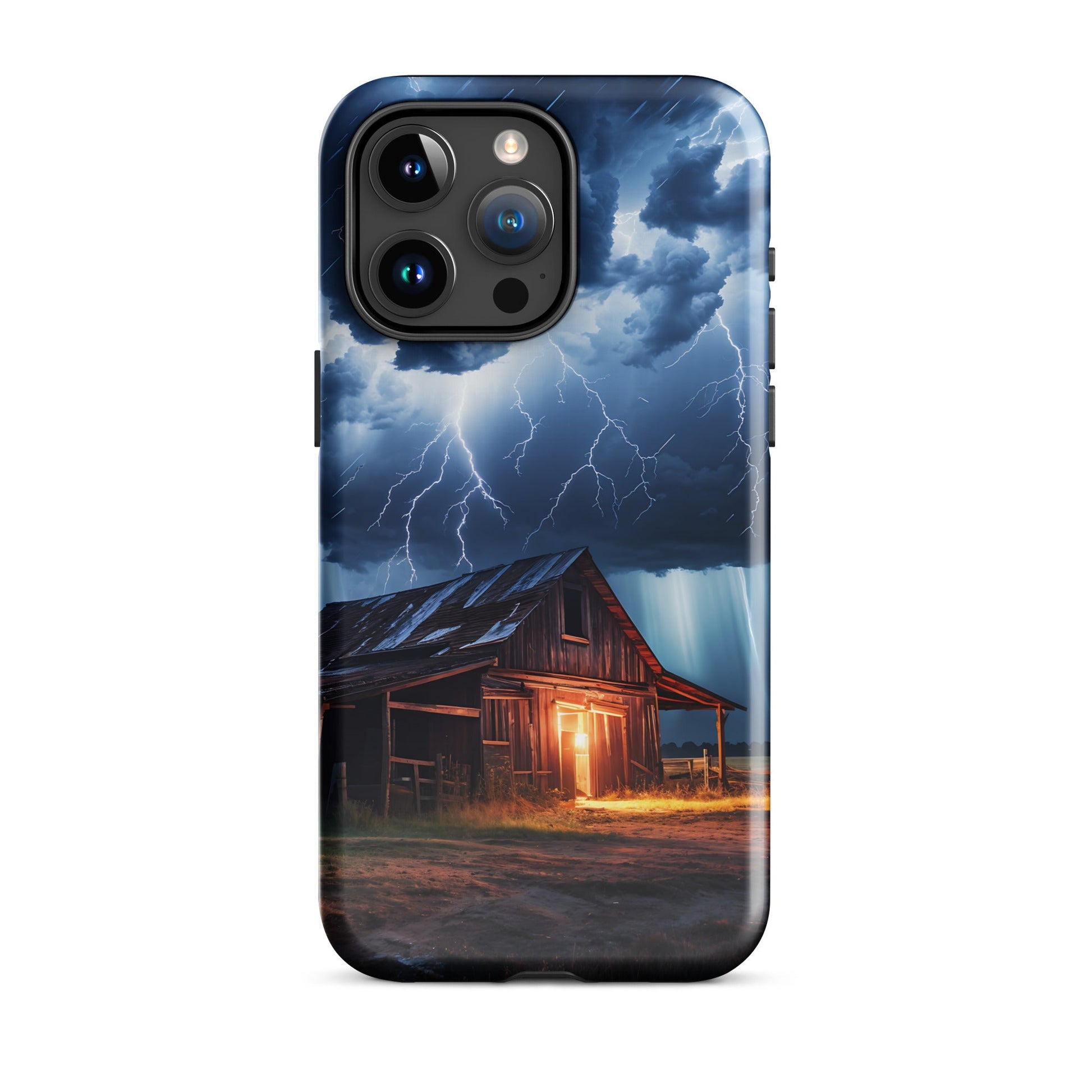 Old Barn In A Lightning Storm Tough Case for iPhone® - Phone Case - Discovery Co.