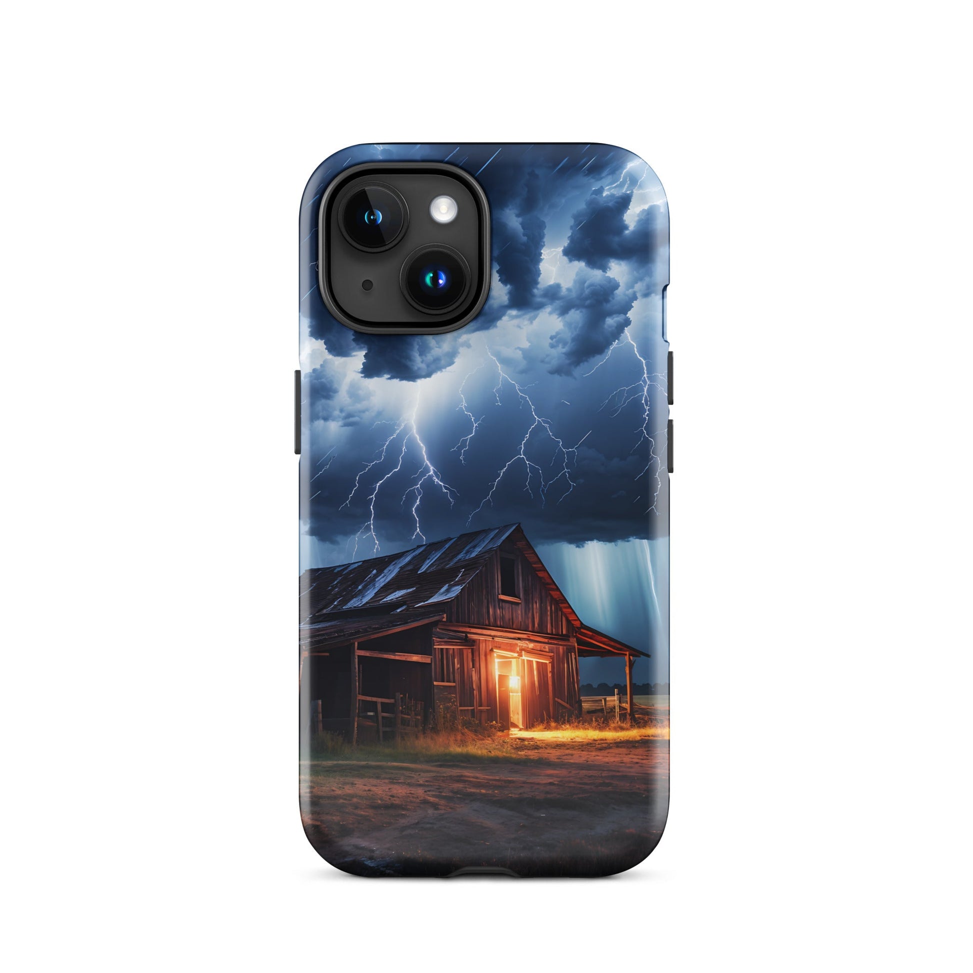 Old Barn In A Lightning Storm Tough Case for iPhone® - Phone Case - Discovery Co.