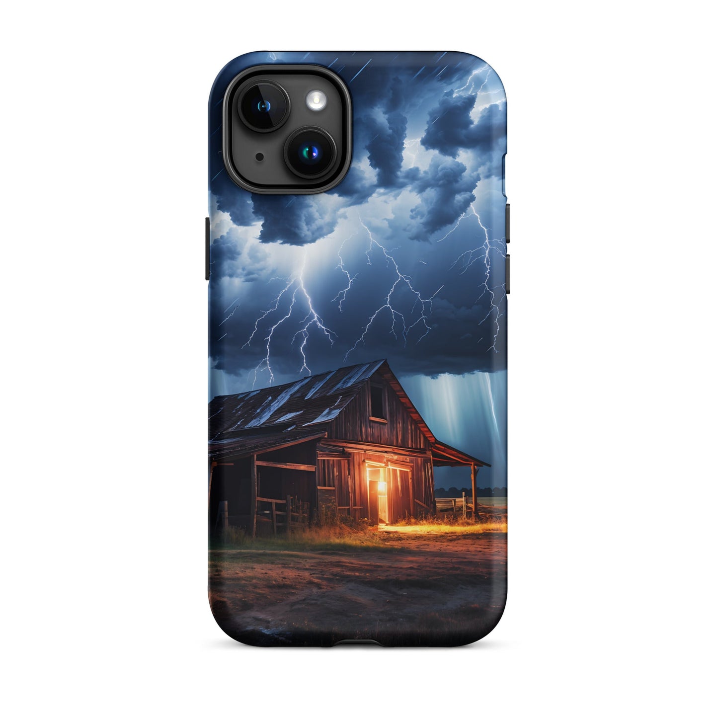 Old Barn In A Lightning Storm Tough Case for iPhone® - Phone Case - Discovery Co.