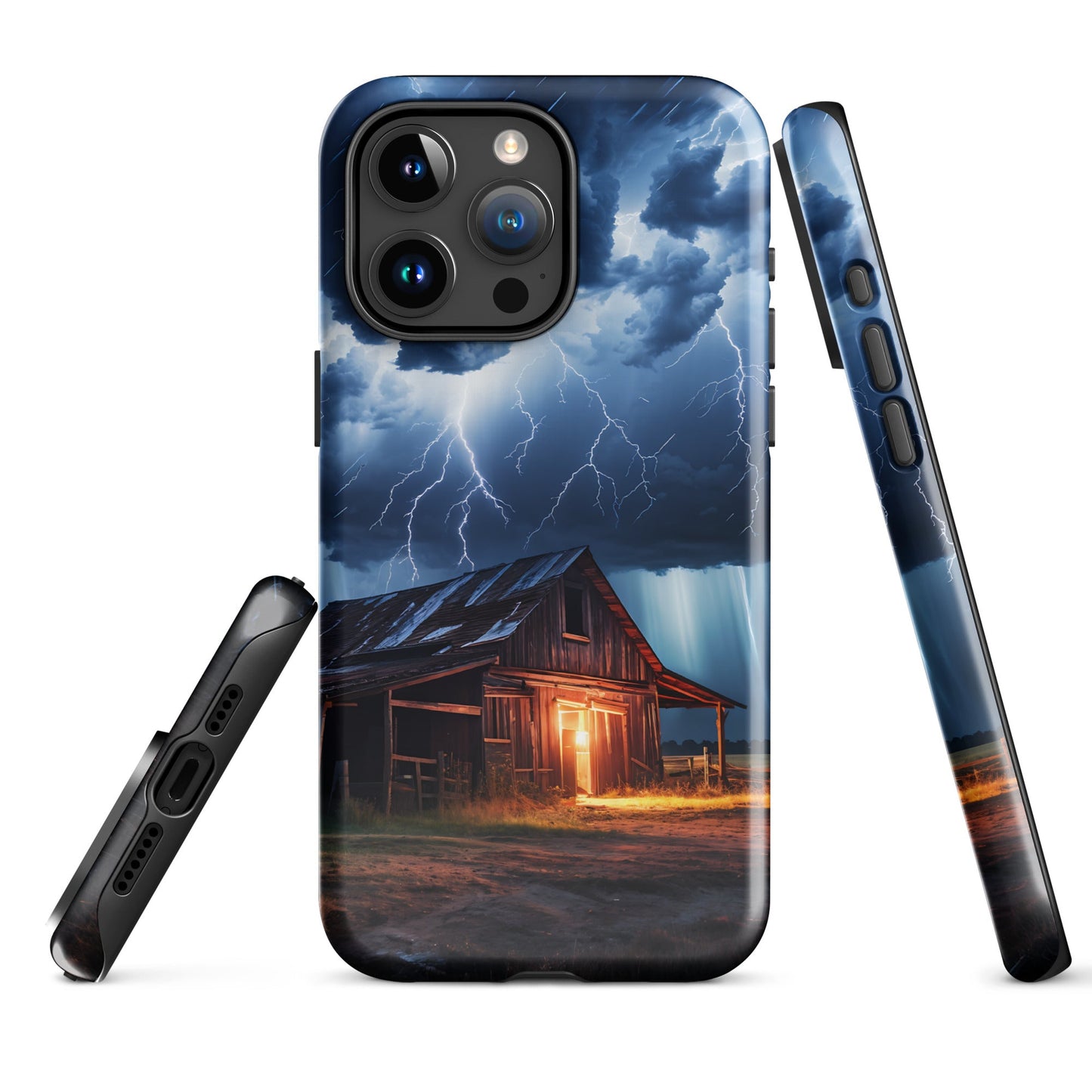 Old Barn In A Lightning Storm Tough Case for iPhone® - Phone Case - Discovery Co.