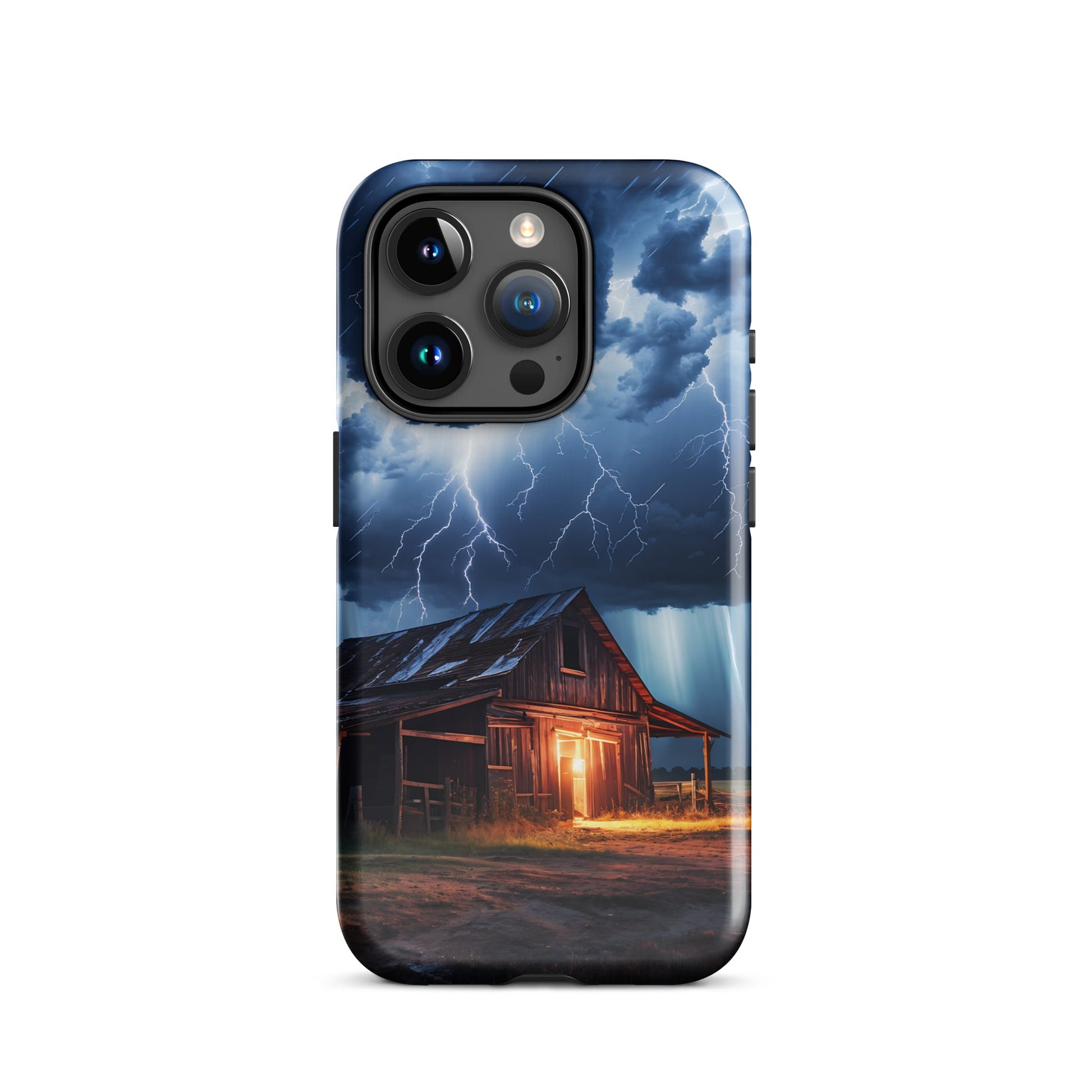 Old Barn In A Lightning Storm Tough Case for iPhone® - Phone Case - Discovery Co.