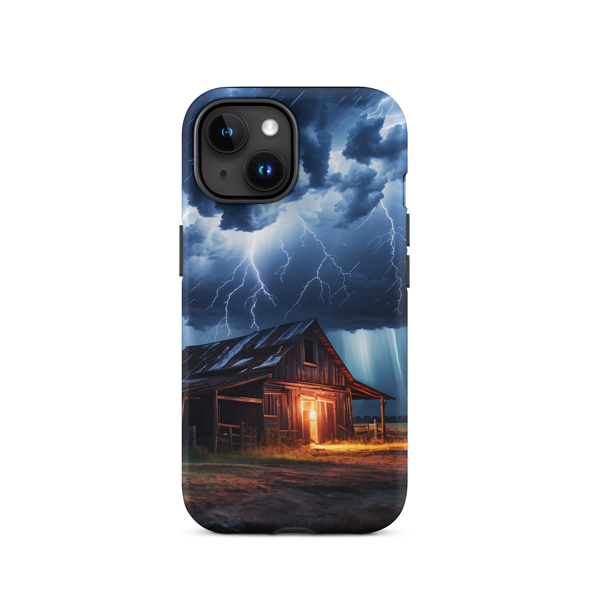 Old Barn In A Lightning Storm Tough Case for iPhone® - Phone Case - Discovery Co.