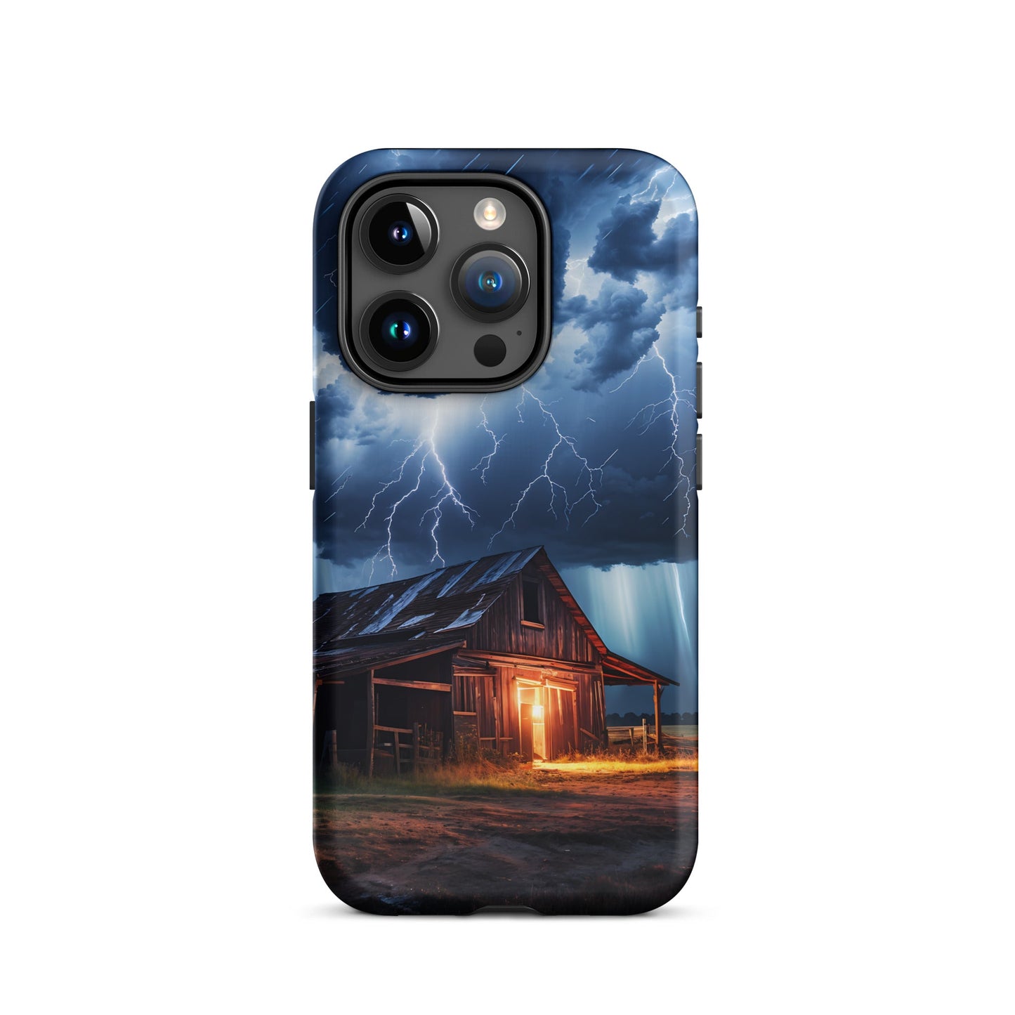 Old Barn In A Lightning Storm Tough Case for iPhone® - Phone Case - Discovery Co.