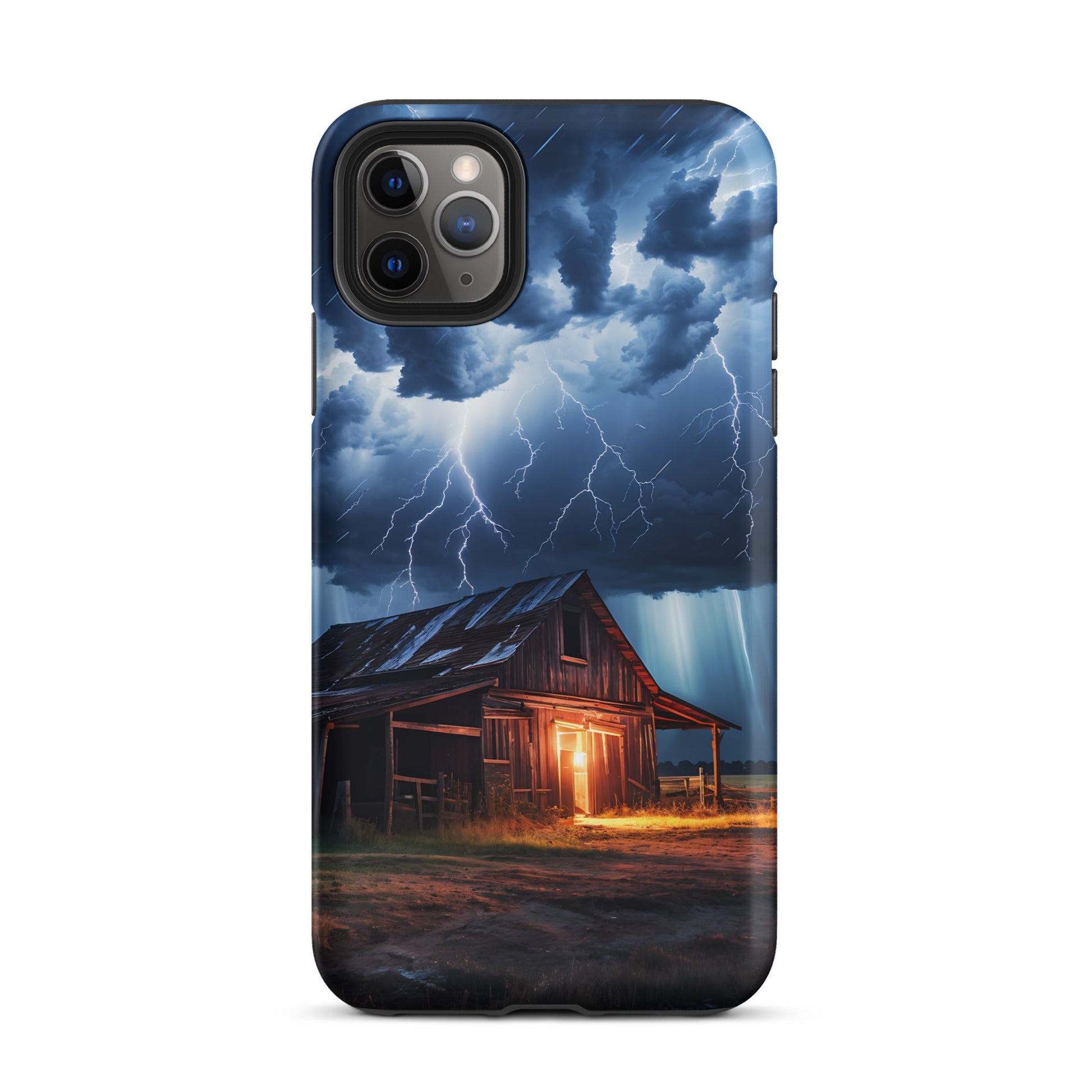 Old Barn In A Lightning Storm Tough Case for iPhone® - Phone Case - Discovery Co.