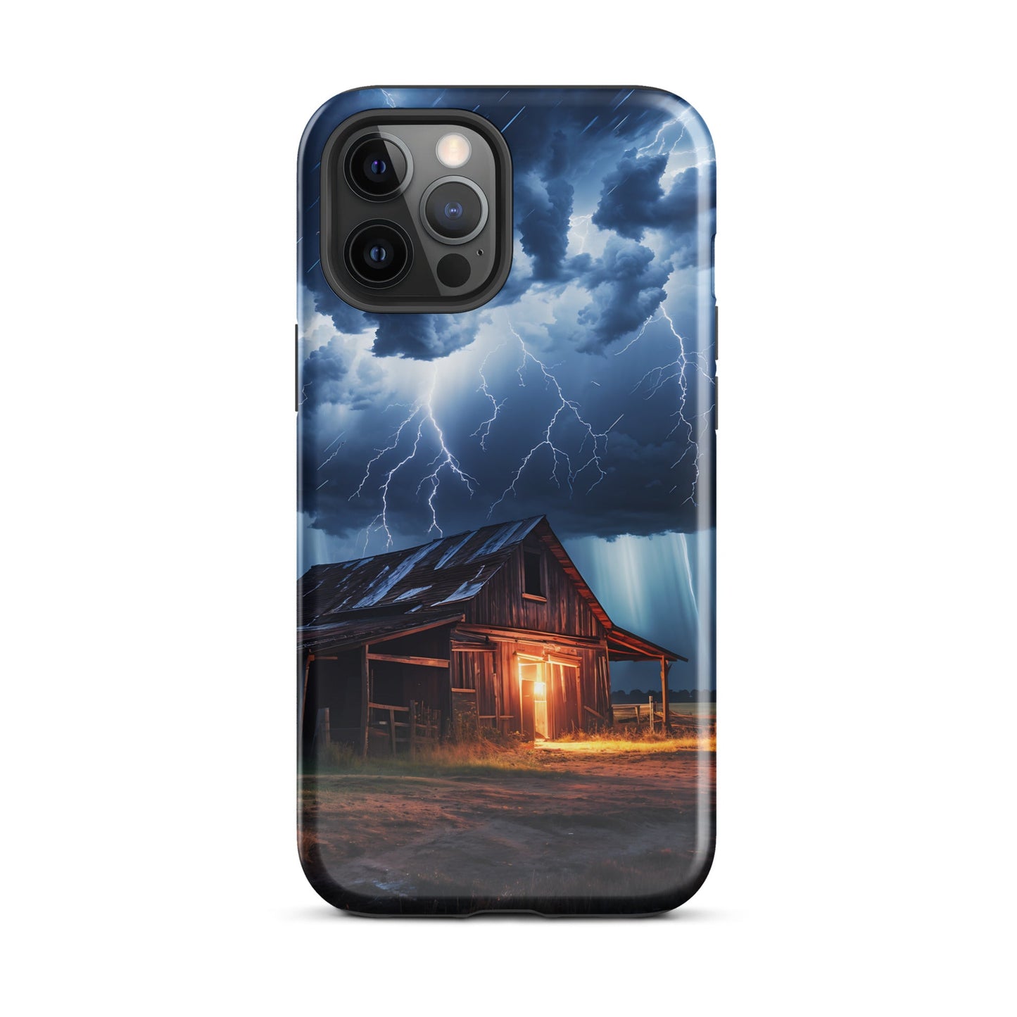 Old Barn In A Lightning Storm Tough Case for iPhone® - Phone Case - Discovery Co.