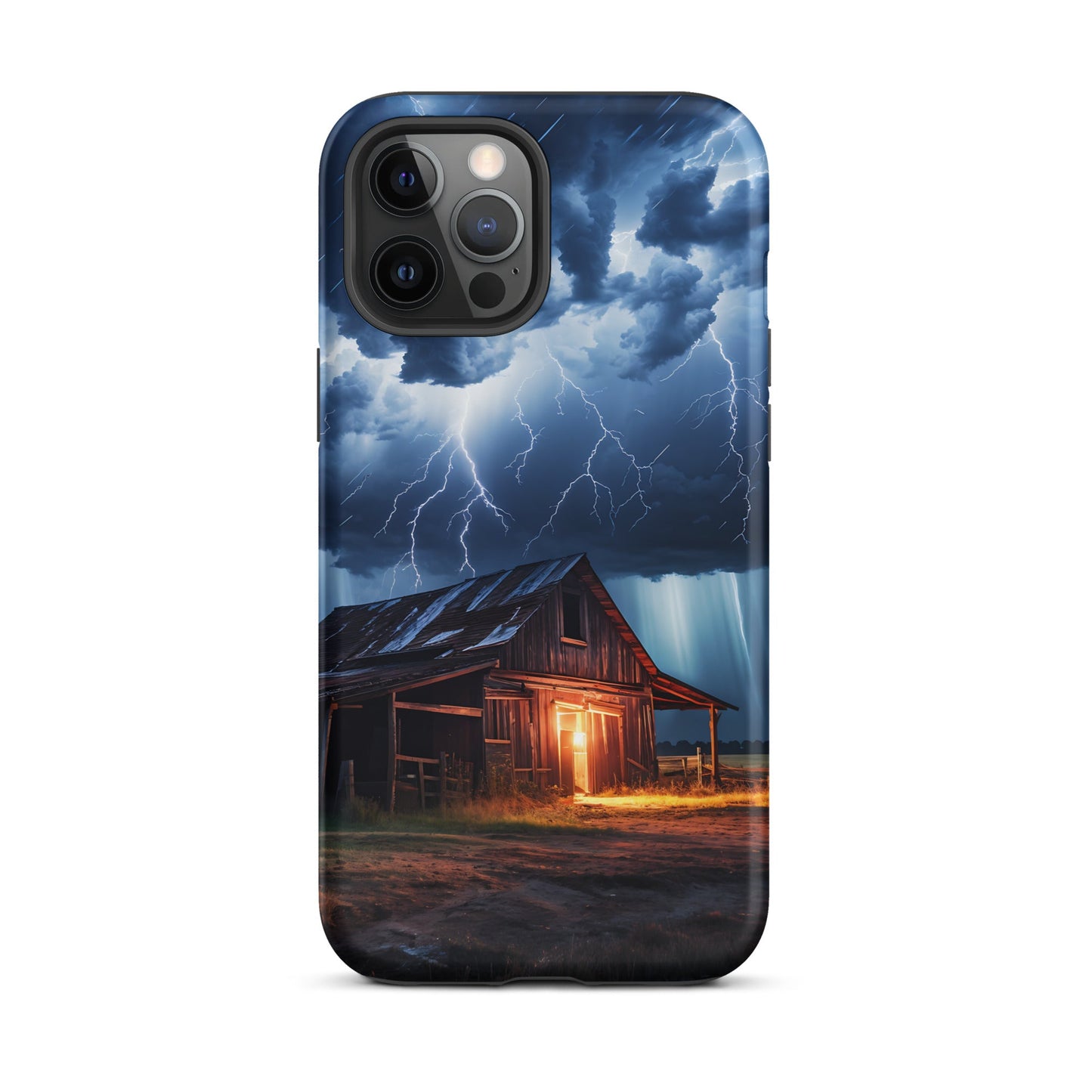 Old Barn In A Lightning Storm Tough Case for iPhone® - Phone Case - Discovery Co.