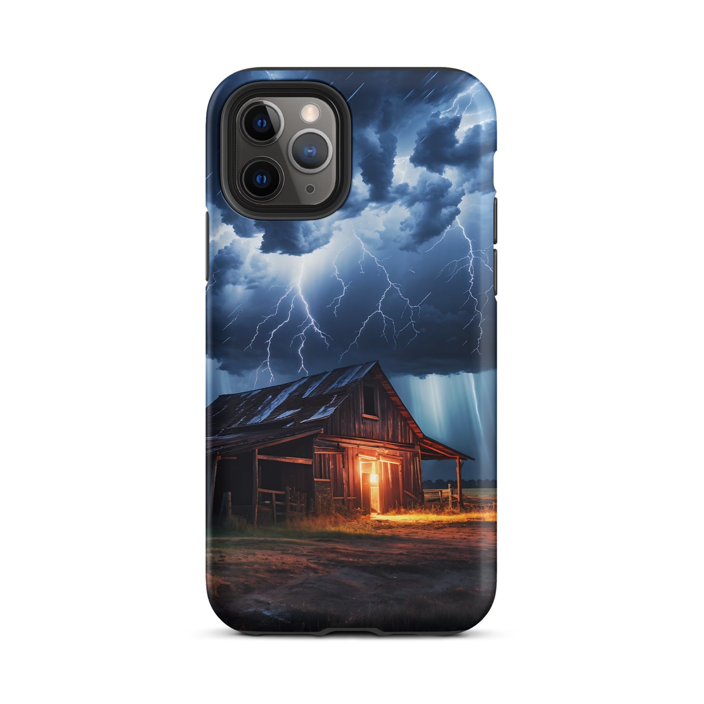 Old Barn In A Lightning Storm Tough Case for iPhone® - Phone Case - Discovery Co.