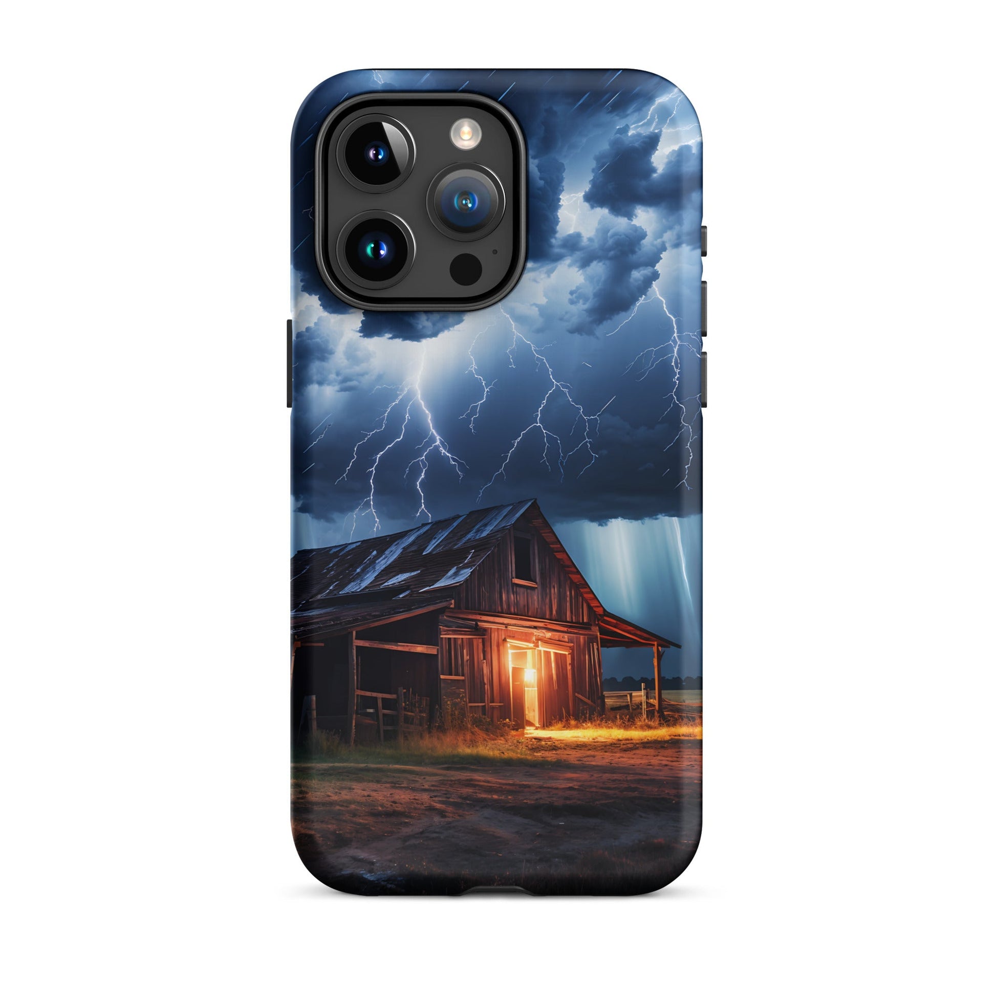 Old Barn In A Lightning Storm Tough Case for iPhone® - Phone Case - Discovery Co.