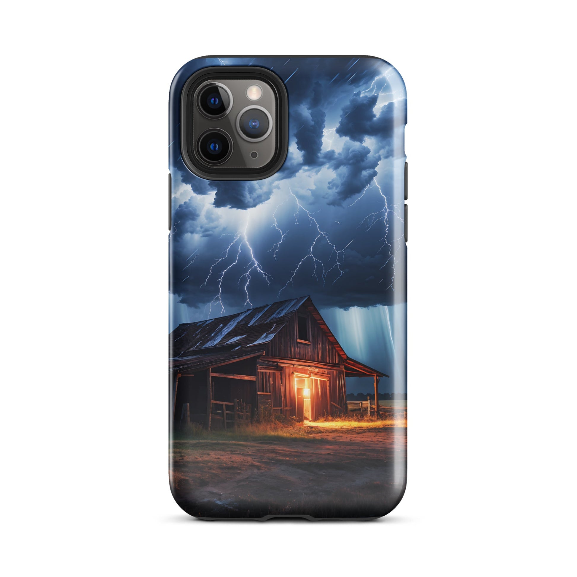 Old Barn In A Lightning Storm Tough Case for iPhone® - Phone Case - Discovery Co.