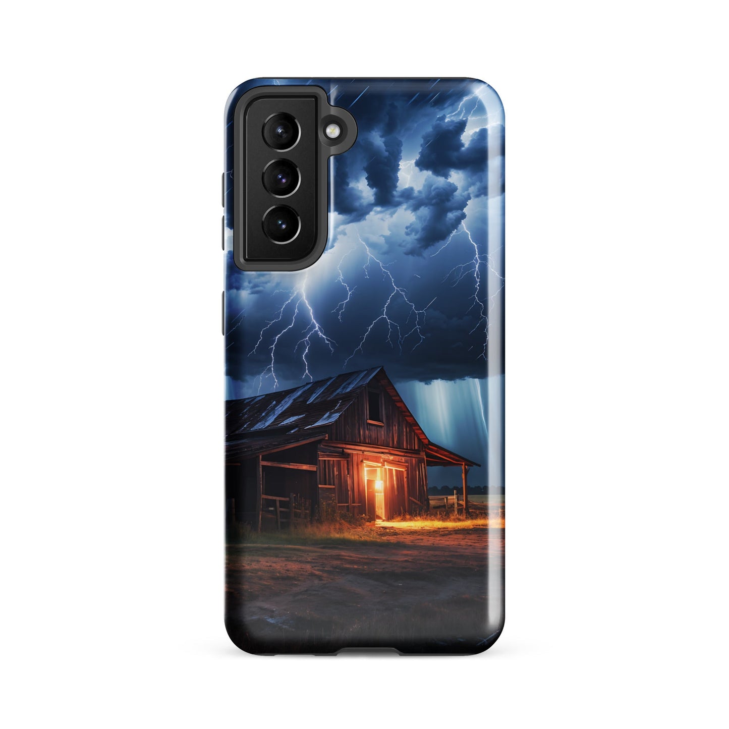 Old Barn In A Lightning Storm Tough Case for Samsung® - Phone Case - Discovery Co.