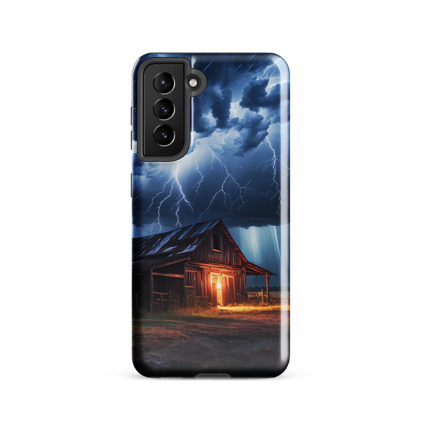 Old Barn In A Lightning Storm Tough Case for Samsung® - Phone Case - Discovery Co.