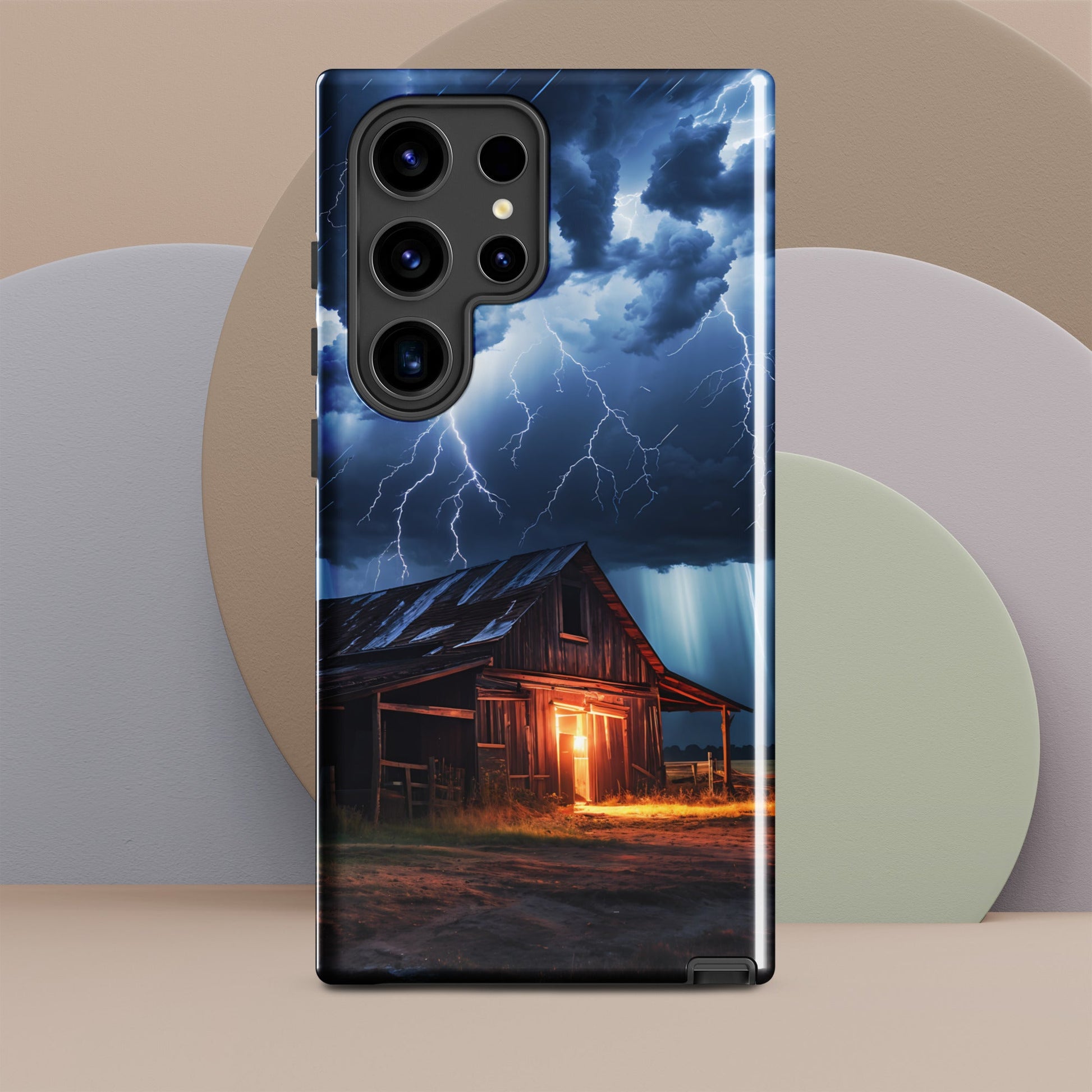 Old Barn In A Lightning Storm Tough Case for Samsung® - Phone Case - Discovery Co.