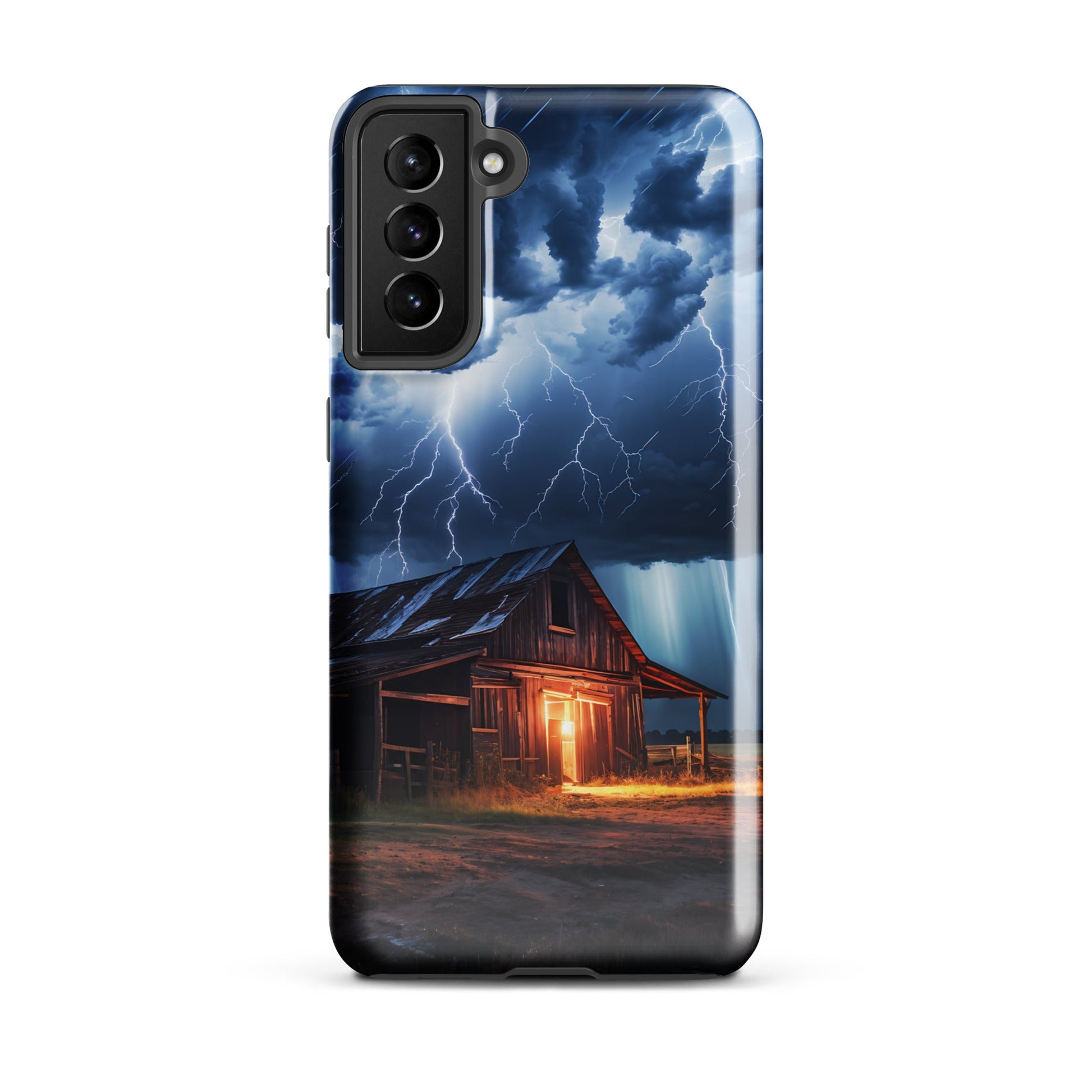 Old Barn In A Lightning Storm Tough Case for Samsung® - Phone Case - Discovery Co.