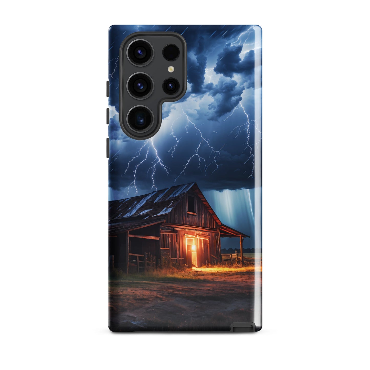 Old Barn In A Lightning Storm Tough Case for Samsung® - Phone Case - Discovery Co.