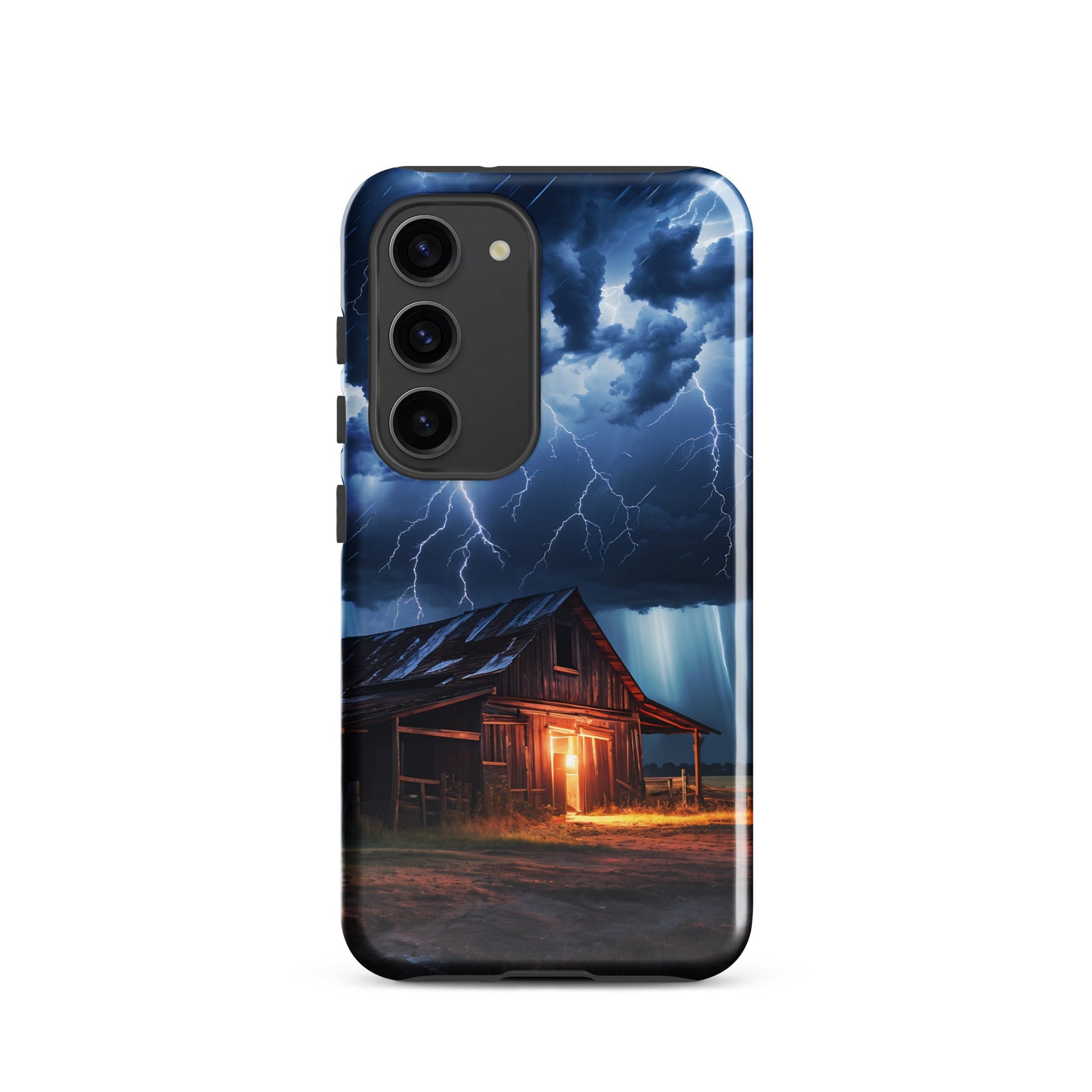 Old Barn In A Lightning Storm Tough Case for Samsung® - Phone Case - Discovery Co.