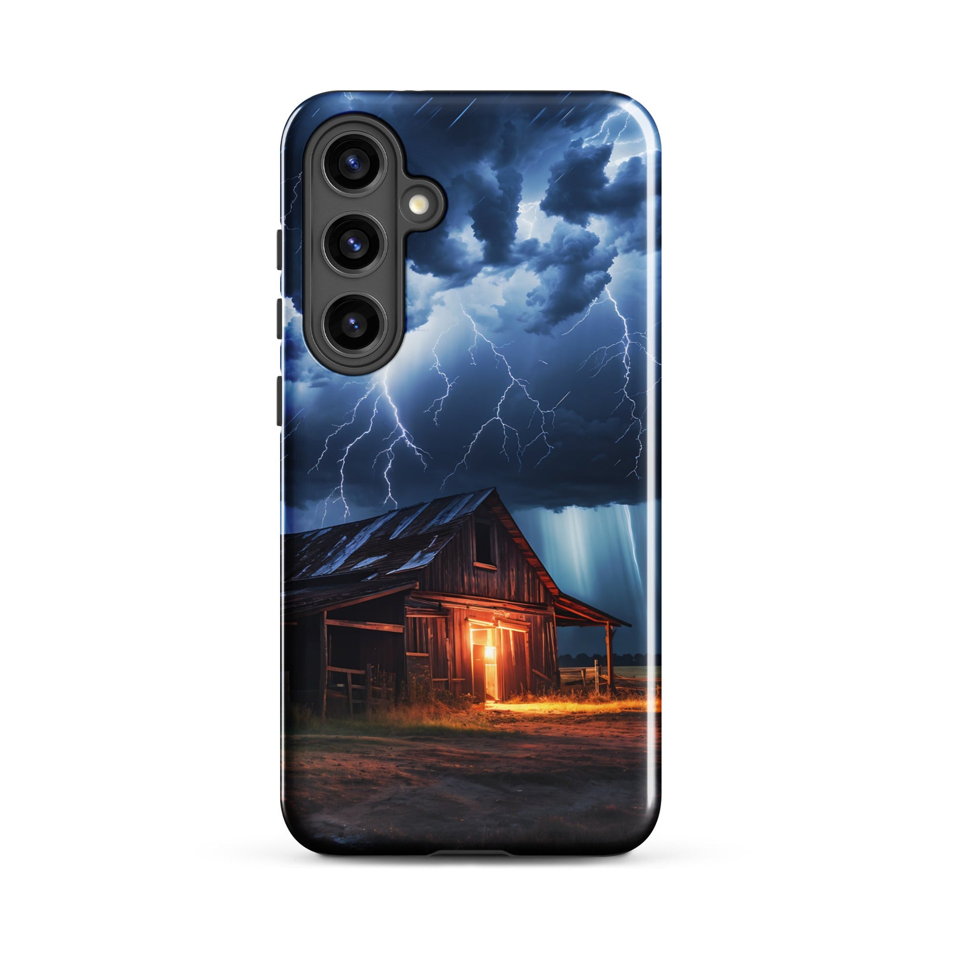 Old Barn In A Lightning Storm Tough Case for Samsung® - Phone Case - Discovery Co.