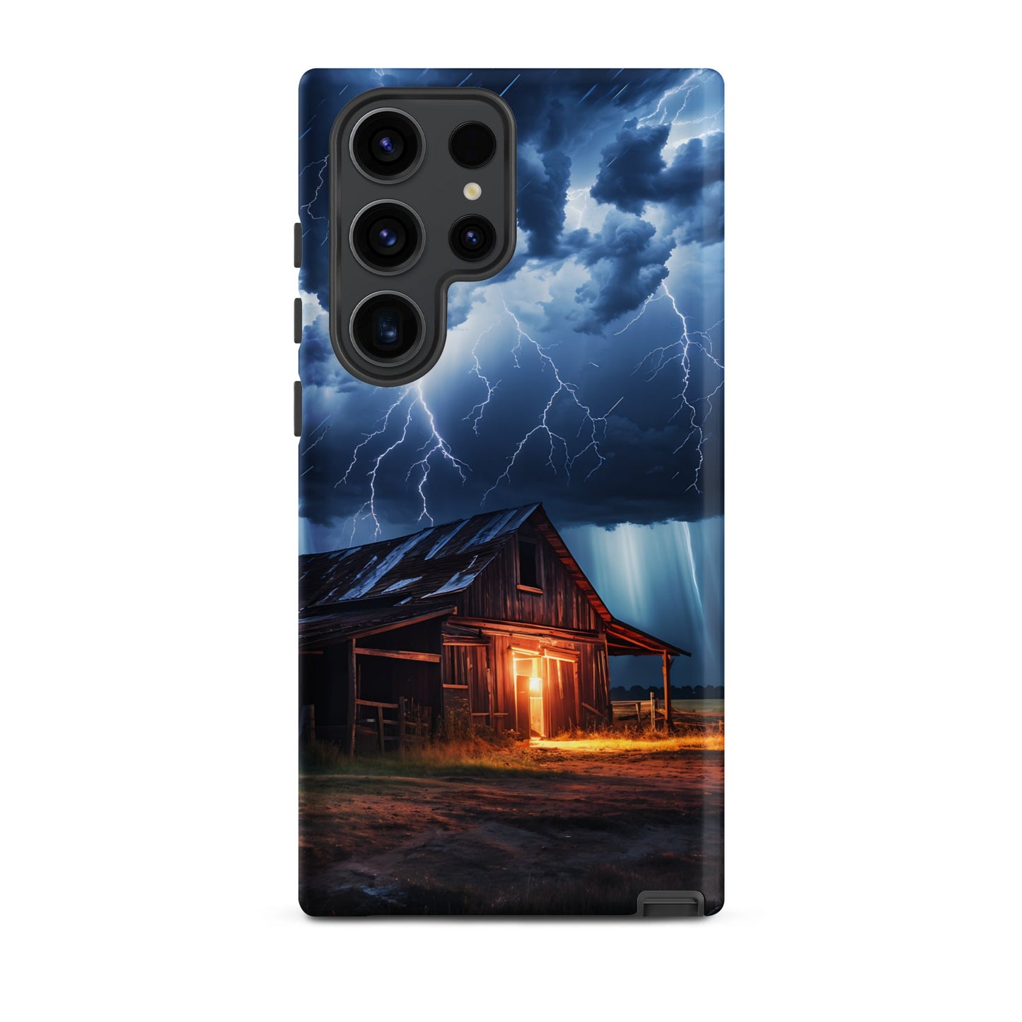 Old Barn In A Lightning Storm Tough Case for Samsung® - Phone Case - Discovery Co.