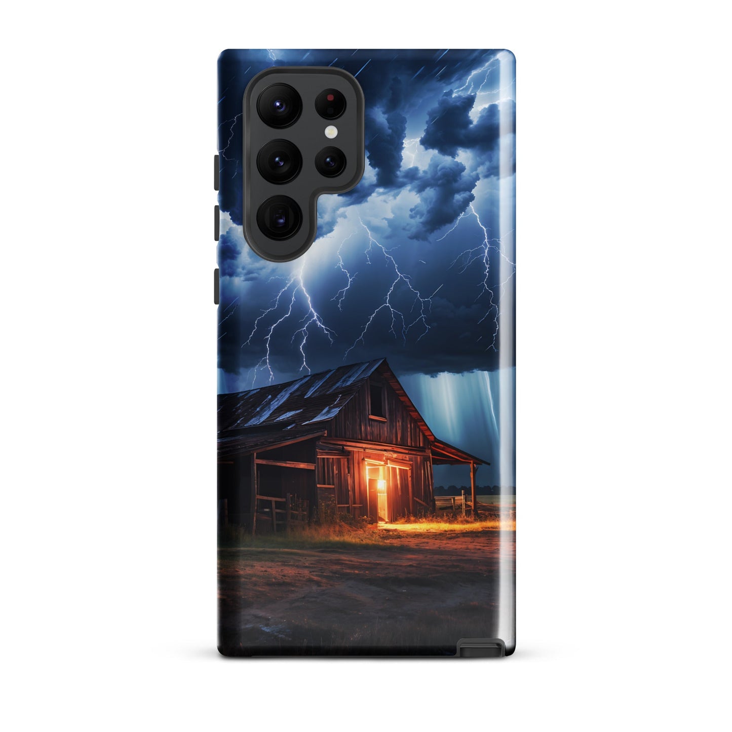 Old Barn In A Lightning Storm Tough Case for Samsung® - Phone Case - Discovery Co.