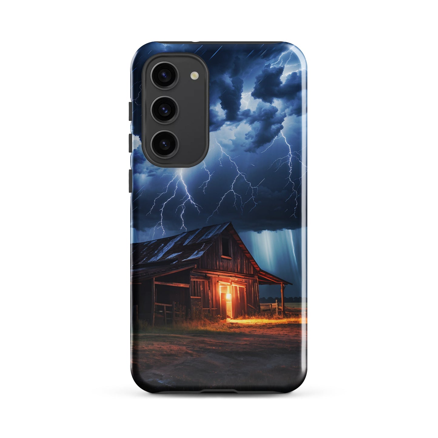 Old Barn In A Lightning Storm Tough Case for Samsung® - Phone Case - Discovery Co.