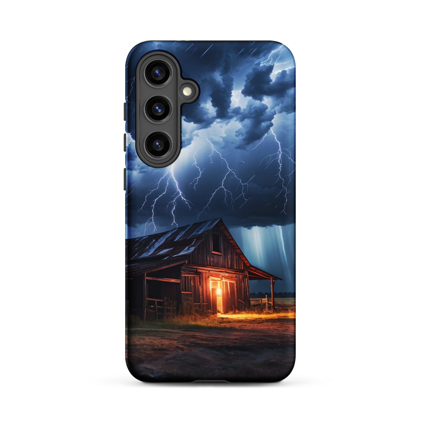 Old Barn In A Lightning Storm Tough Case for Samsung® - Phone Case - Discovery Co.