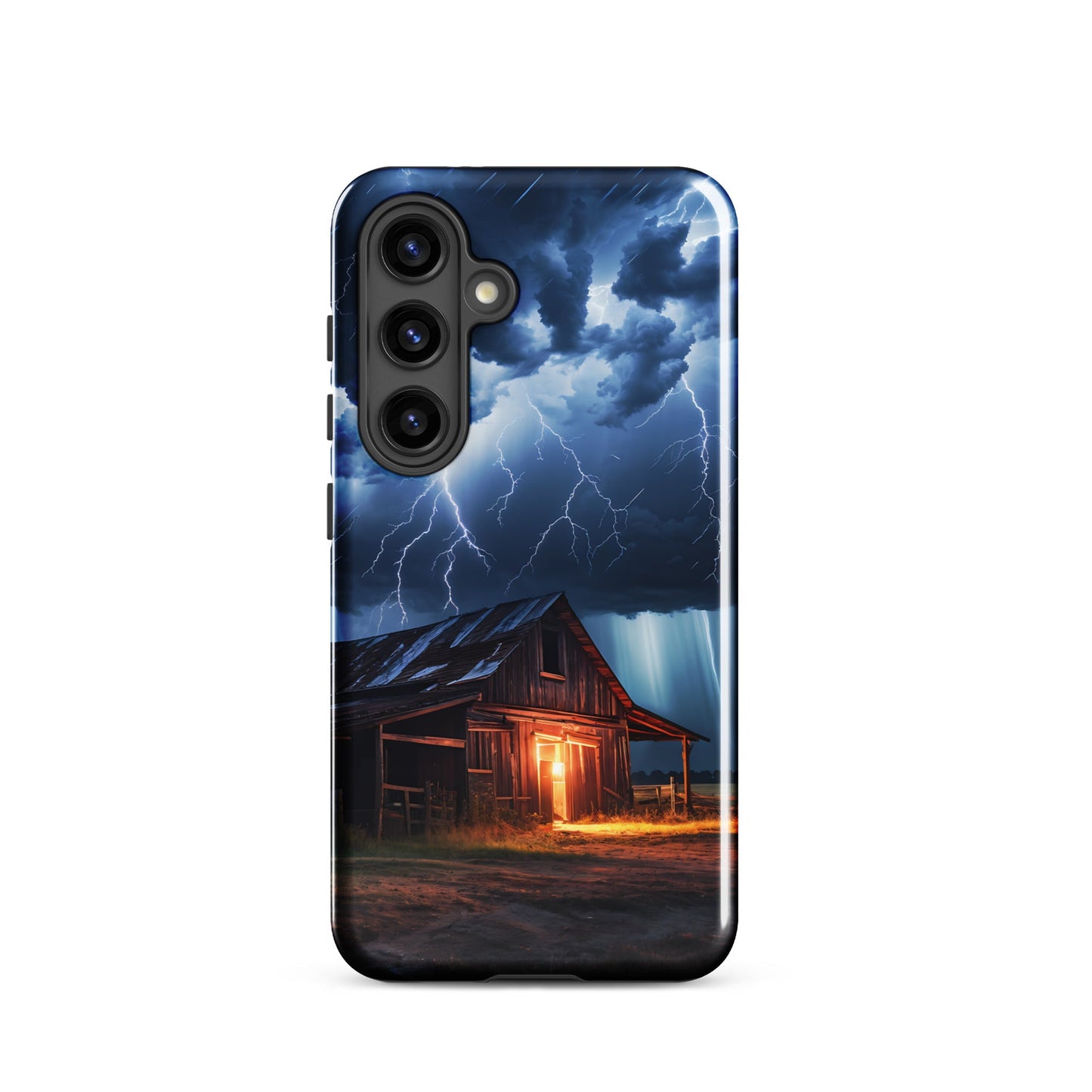 Old Barn In A Lightning Storm Tough Case for Samsung® - Phone Case - Discovery Co.