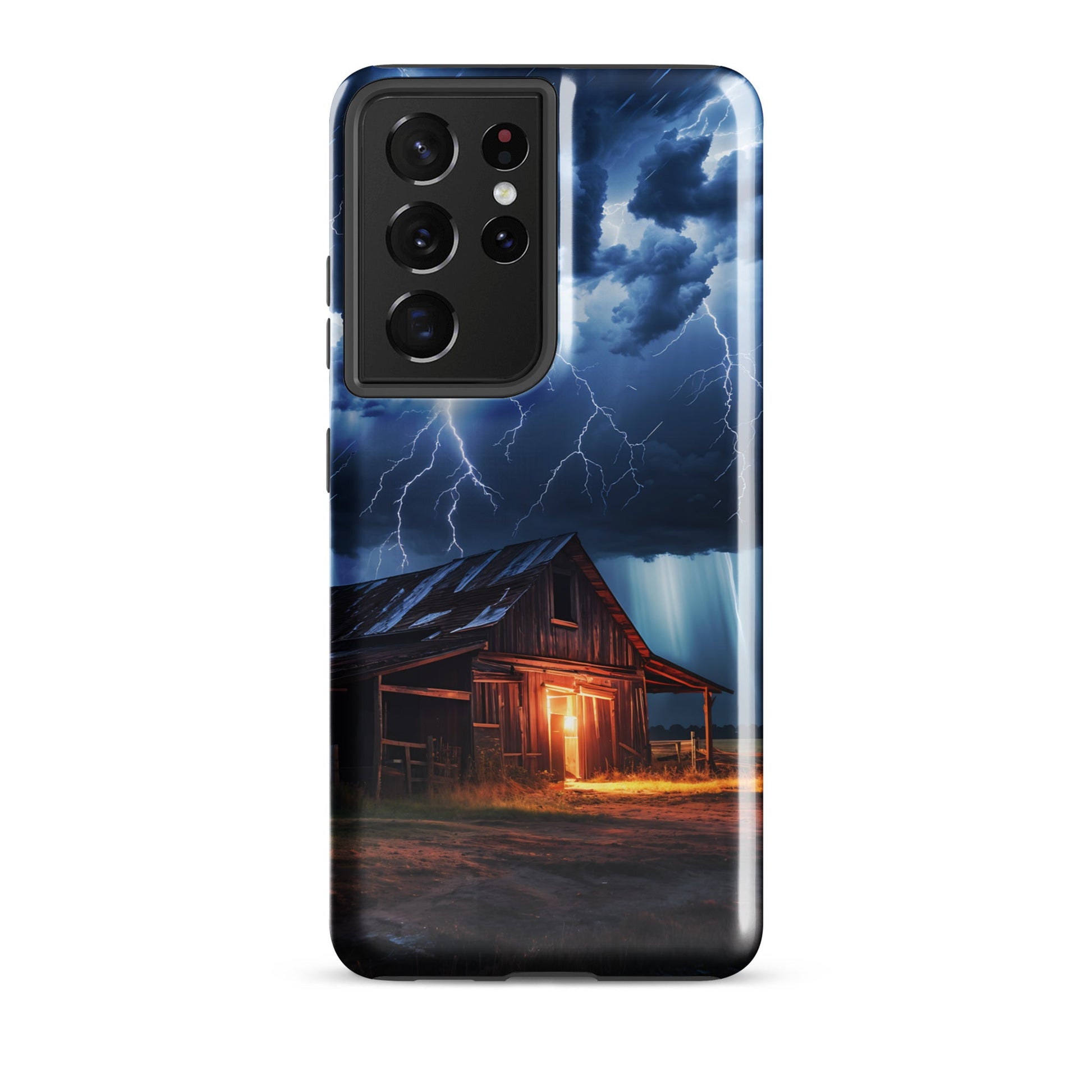 Old Barn In A Lightning Storm Tough Case for Samsung® - Phone Case - Discovery Co.