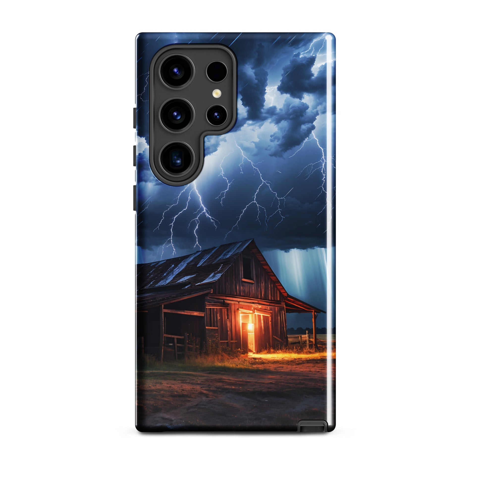 Old Barn In A Lightning Storm Tough Case for Samsung® - Phone Case - Discovery Co.