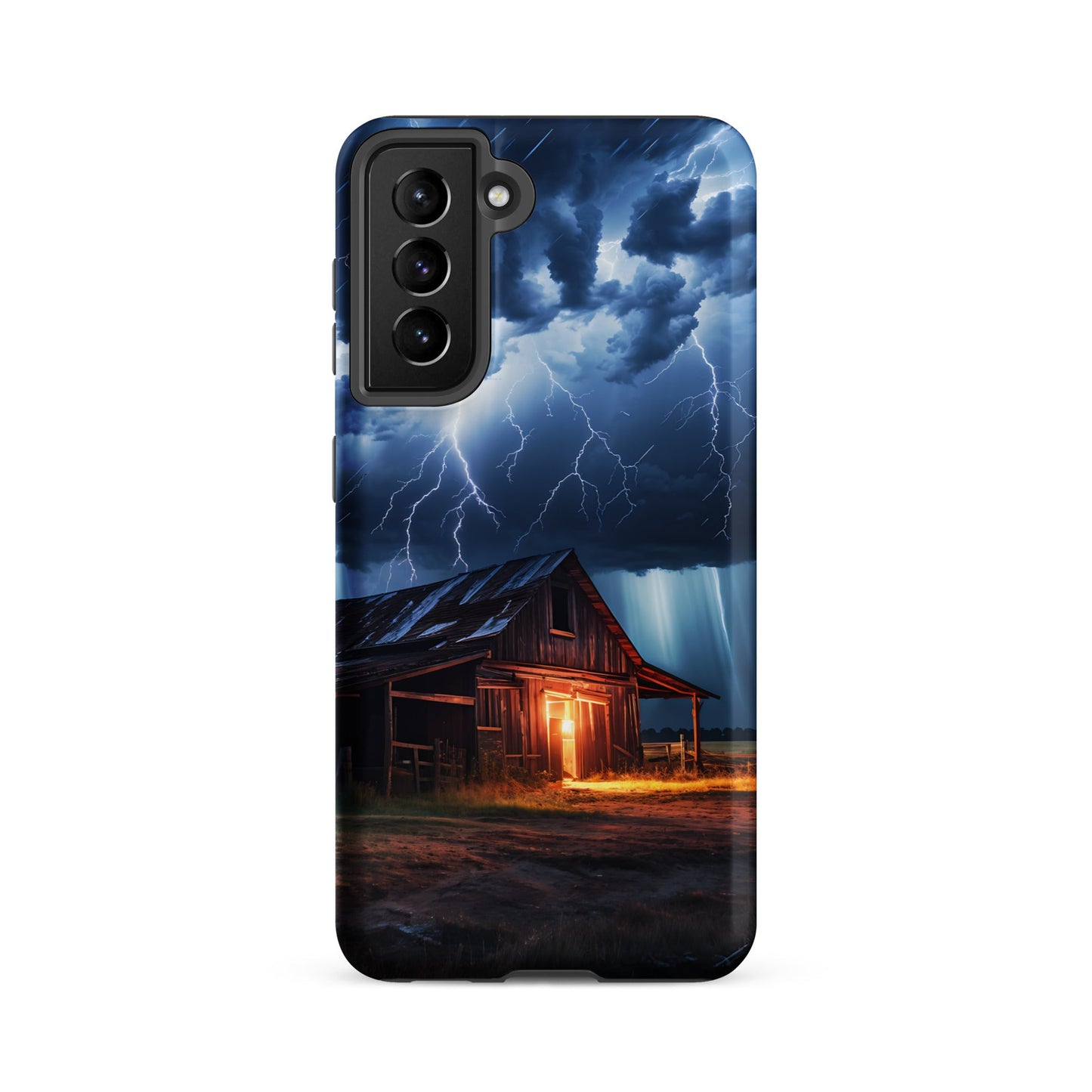 Old Barn In A Lightning Storm Tough Case for Samsung® - Phone Case - Discovery Co.