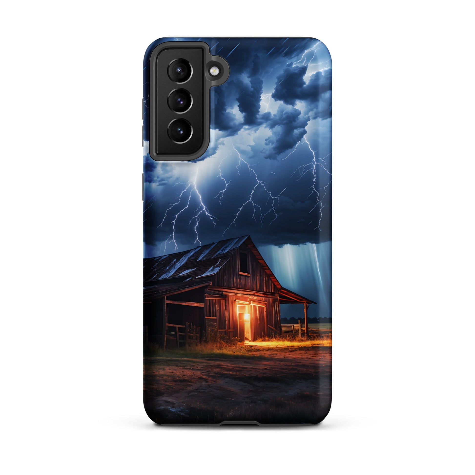 Old Barn In A Lightning Storm Tough Case for Samsung® - Phone Case - Discovery Co.