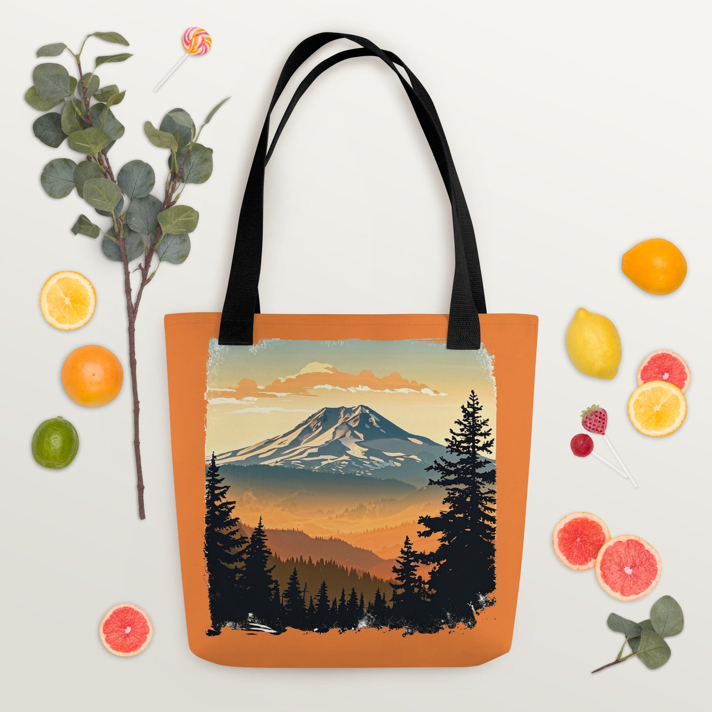 Orange Sky Mountains Tote Bag - Tote Bags - Discovery Co.