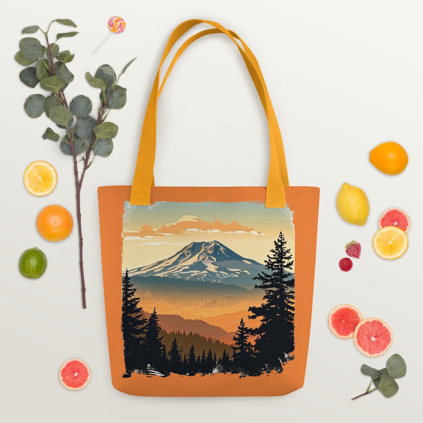 Orange Sky Mountains Tote Bag - Tote Bags - Discovery Co.