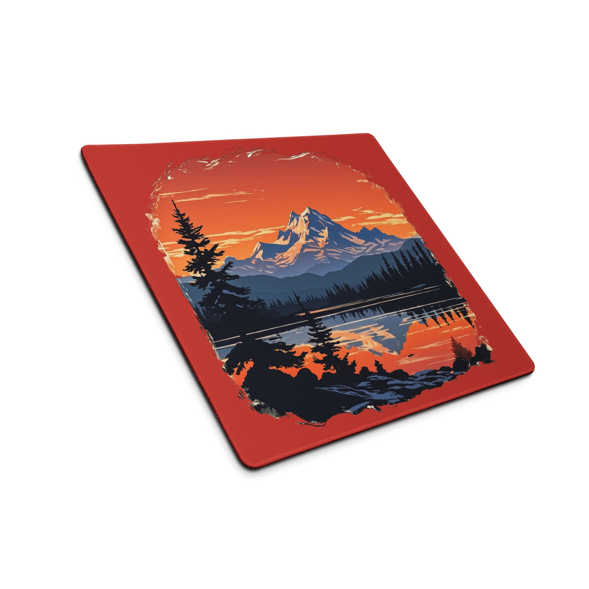 Orange Sky Over Mountains Gaming Mouse Pad - Mouse Pads - Discovery Co.