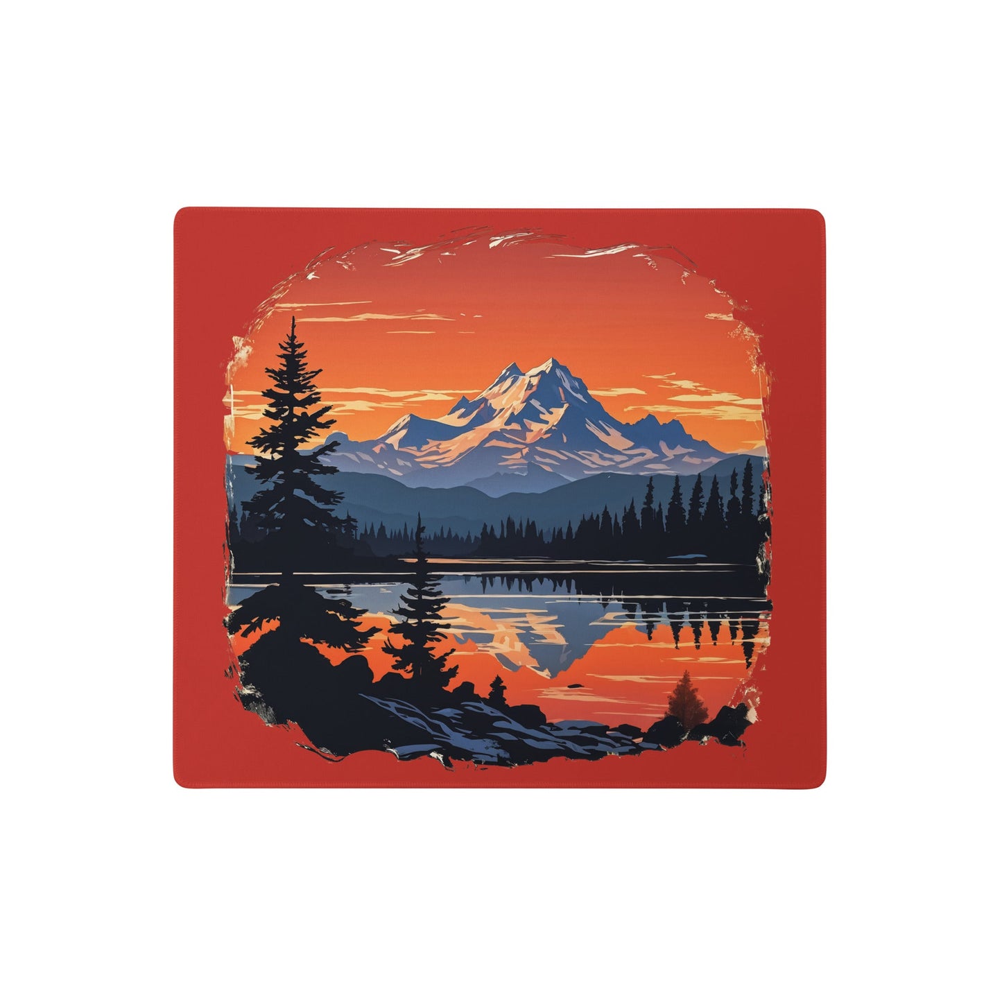 Orange Sky Over Mountains Gaming Mouse Pad - Mouse Pads - Discovery Co.