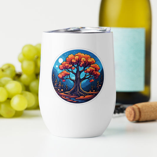 Orange Tree Wine Tumbler - Tumblers - Discovery Co.