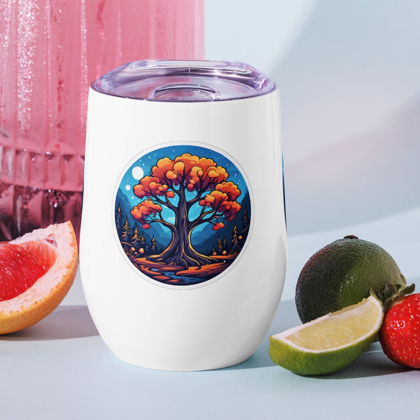 Orange Tree Wine Tumbler - Tumblers - Discovery Co.