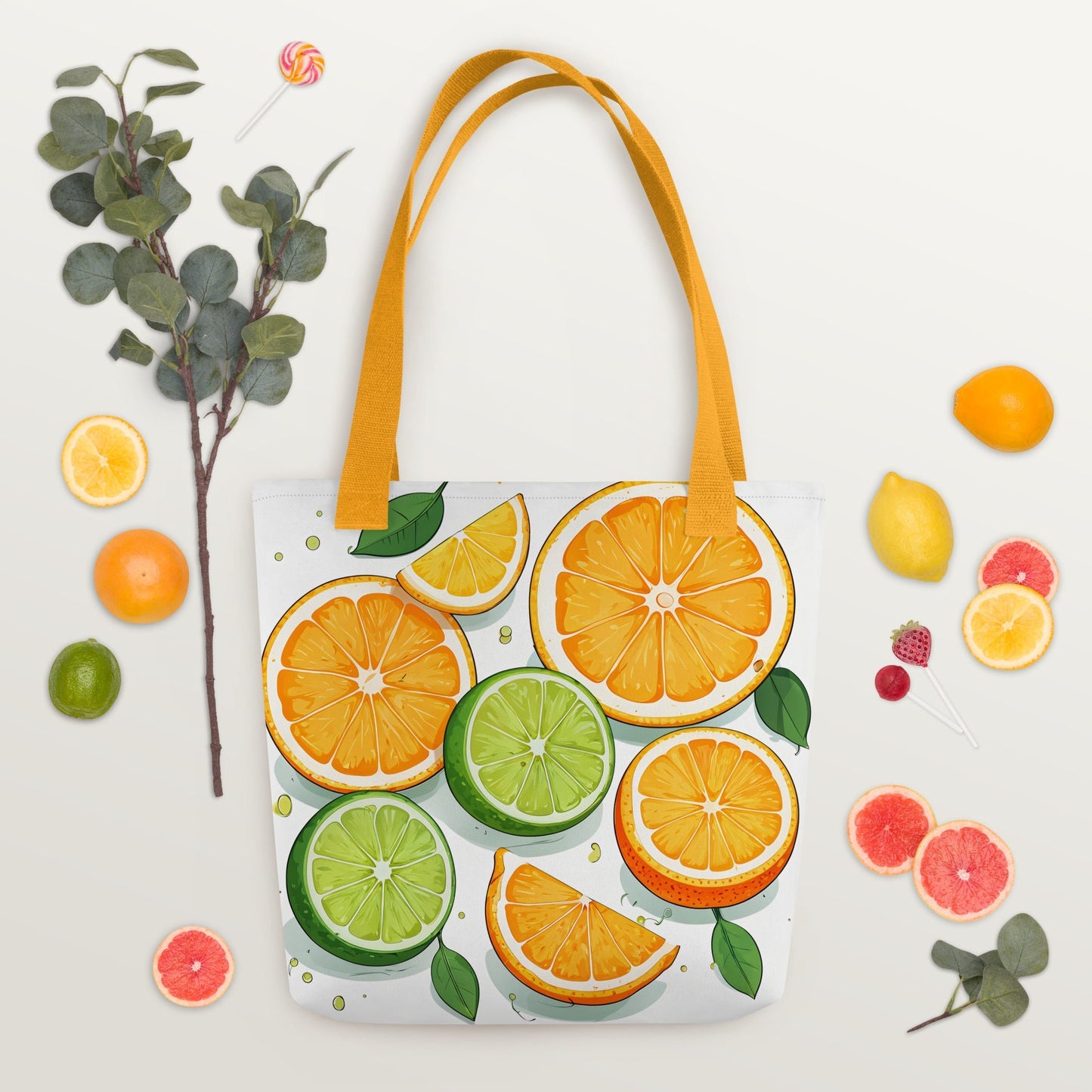 Oranges and Limes Tote Bag - Tote Bags - Discovery Co.