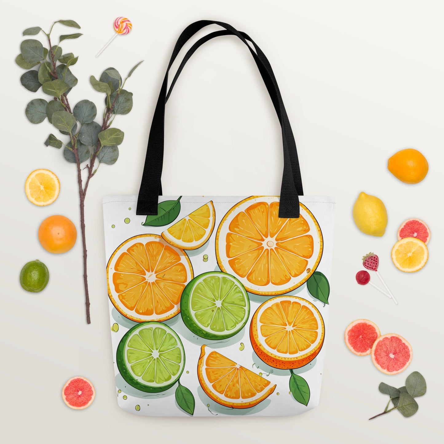 Oranges and Limes Tote Bag - Tote Bags - Discovery Co.