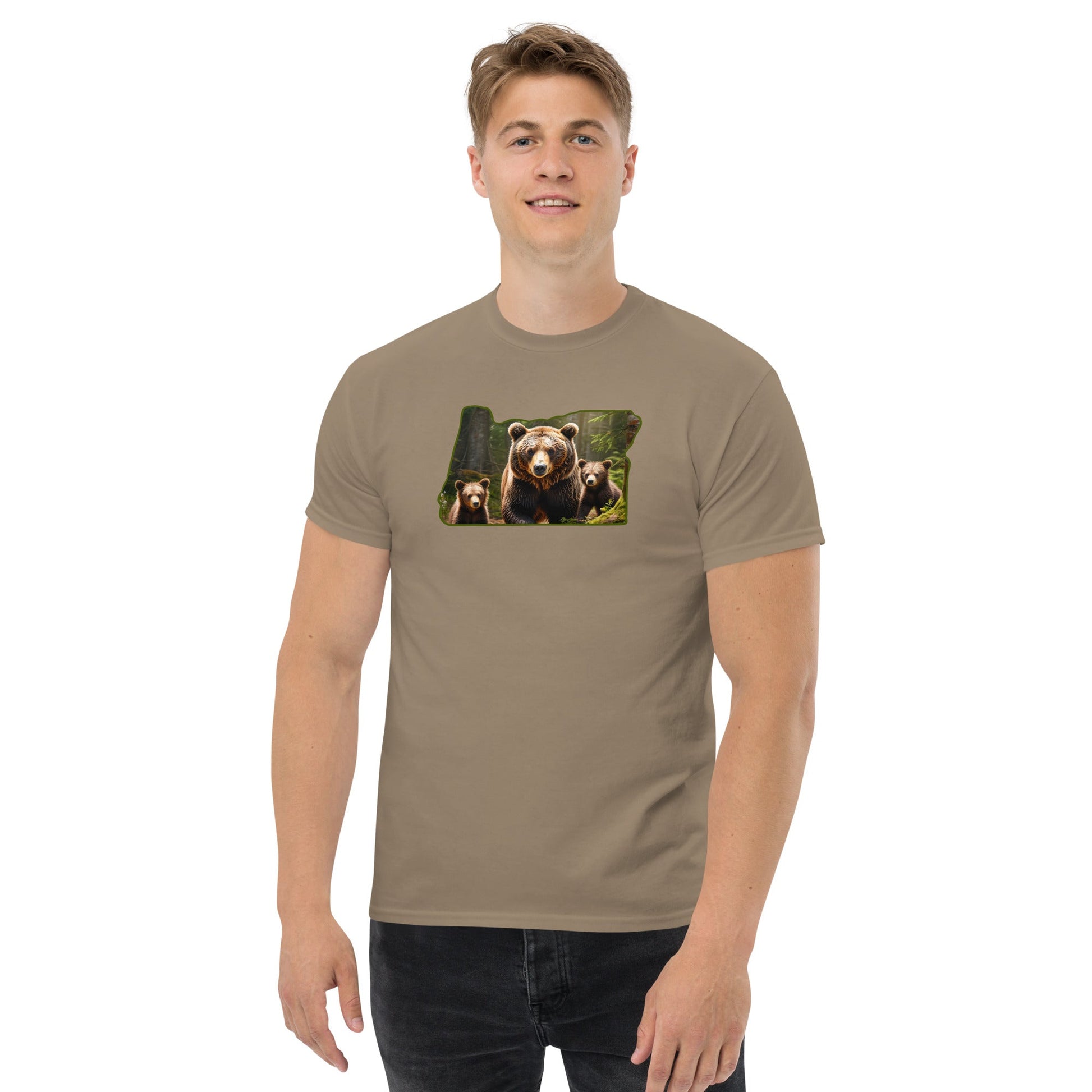 Oregon Bear Family Men's (Unisex) Classic Tee - Men's Shirts - Discovery Co.