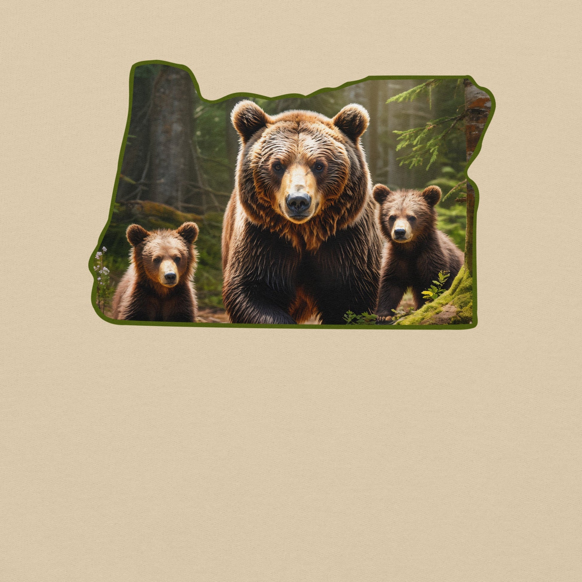 Oregon Bear Family Men's (Unisex) Hoodie - Hoodies - Discovery Co.