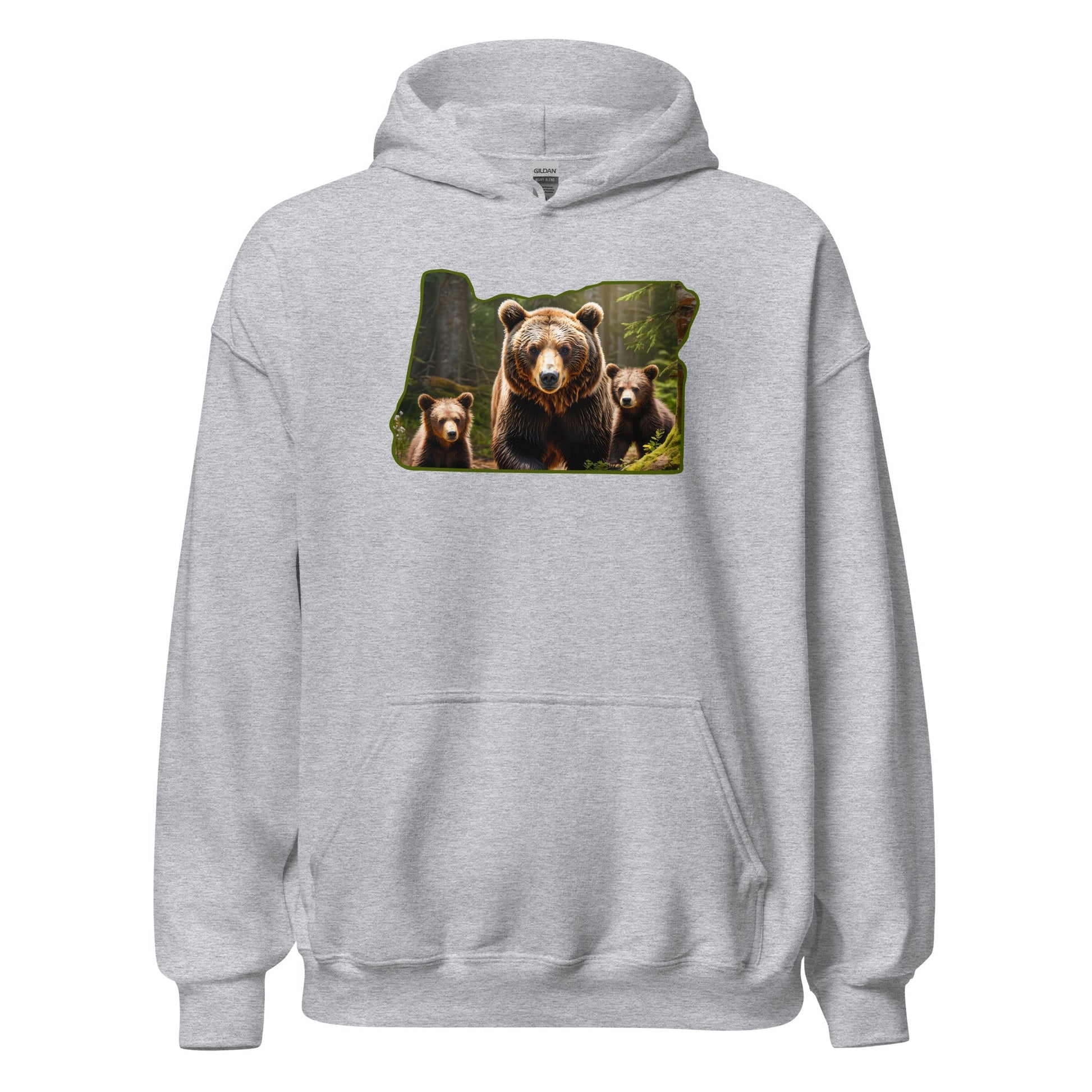 Oregon Bear Family Men's (Unisex) Hoodie - Hoodies - Discovery Co.