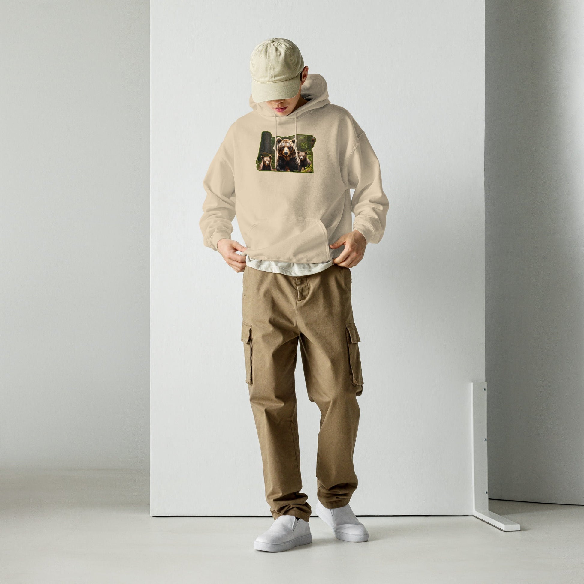 Oregon Bear Family Men's (Unisex) Hoodie - Hoodies - Discovery Co.