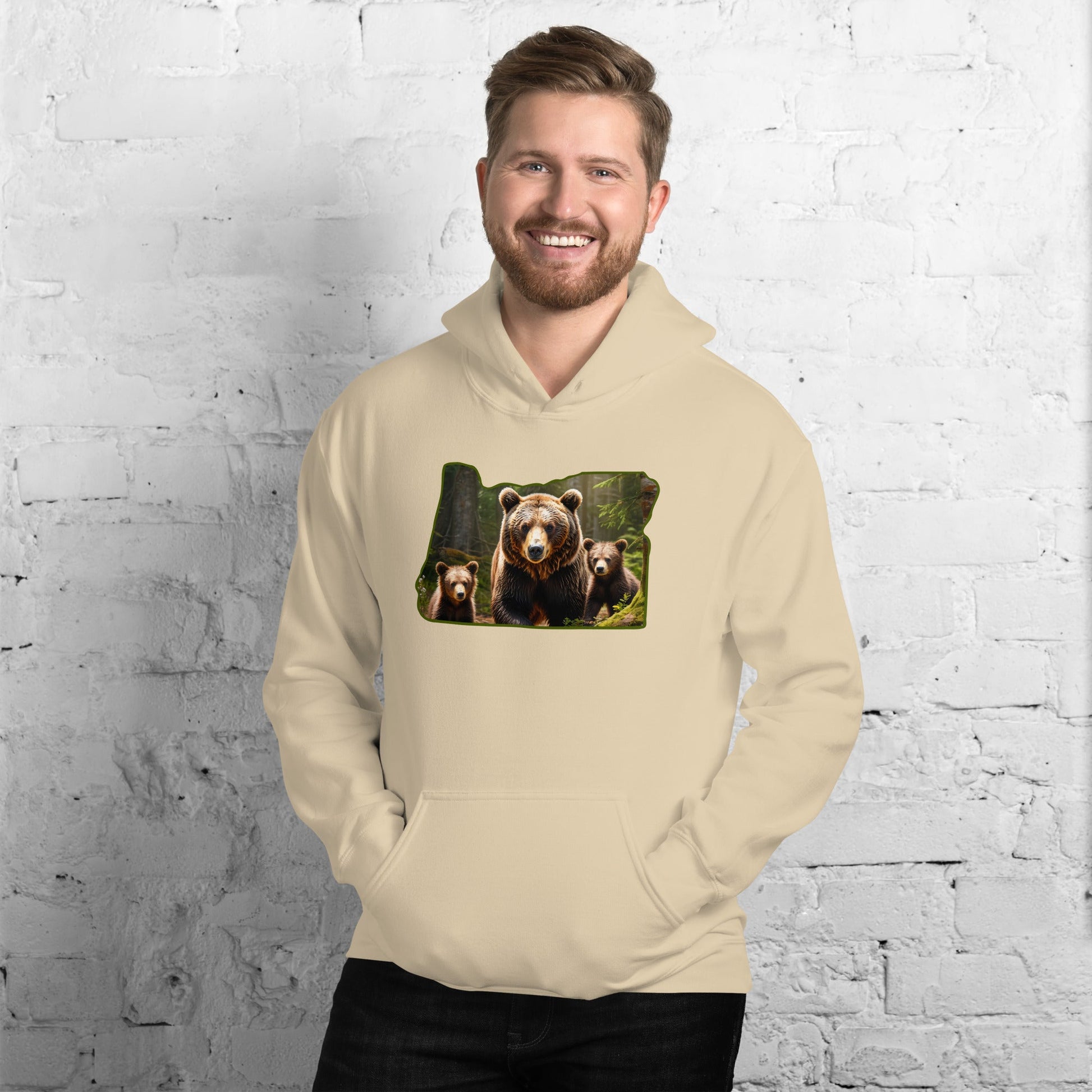 Oregon Bear Family Men's (Unisex) Hoodie - Hoodies - Discovery Co.