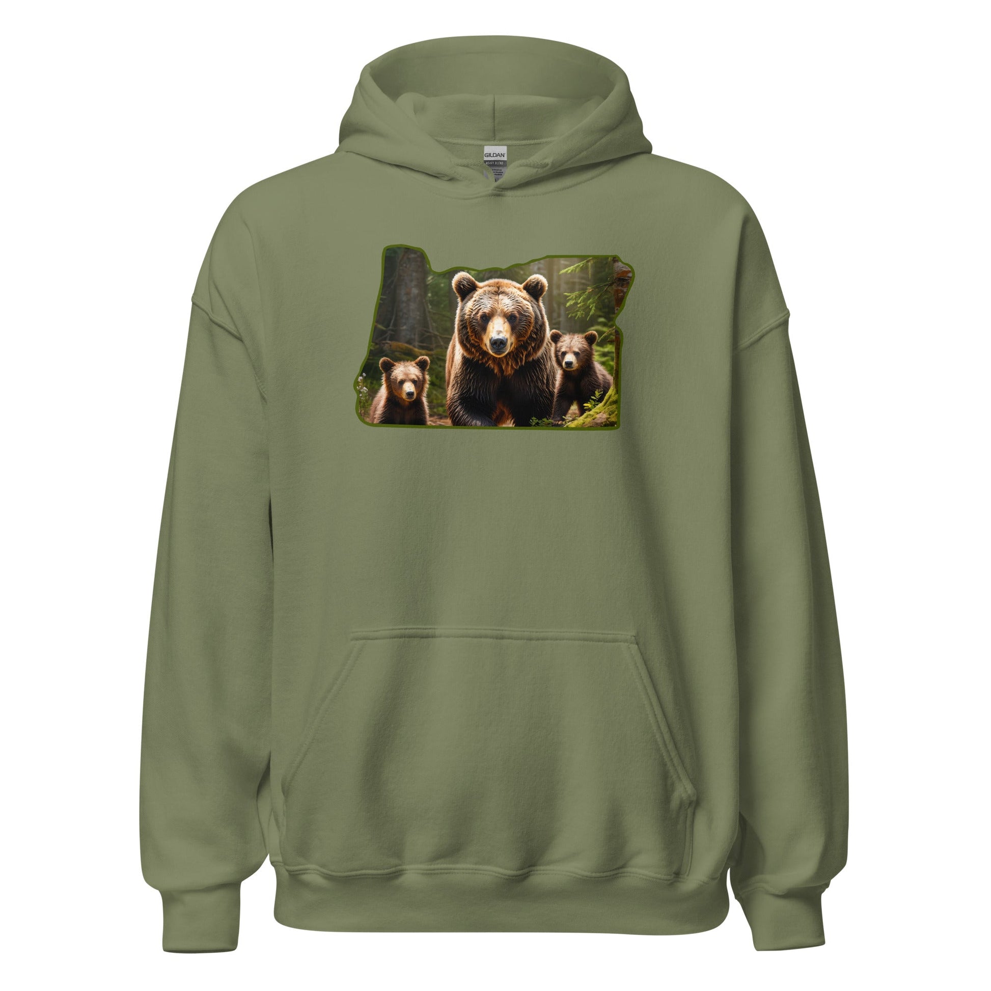 Oregon Bear Family Men's (Unisex) Hoodie - Hoodies - Discovery Co.