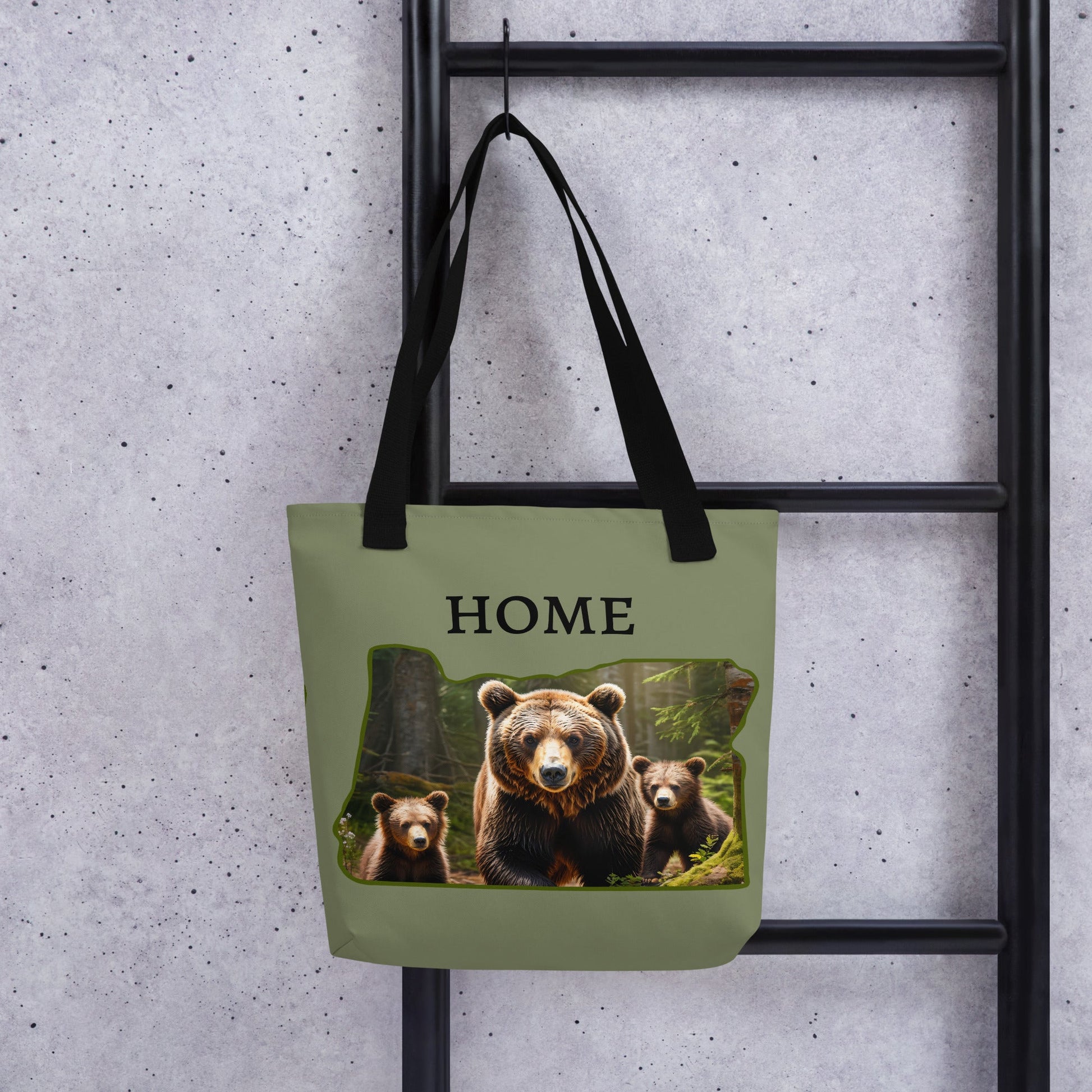 Oregon Bear Family Tote Bag - Tote Bags - Discovery Co.